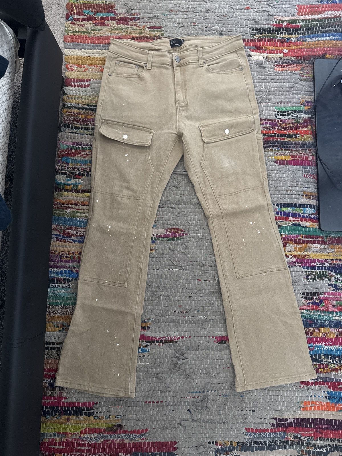 EPTM. EPTM Cargo Paint Splattered Pants Size US 34 / EU 50 - 1 Thumbnail