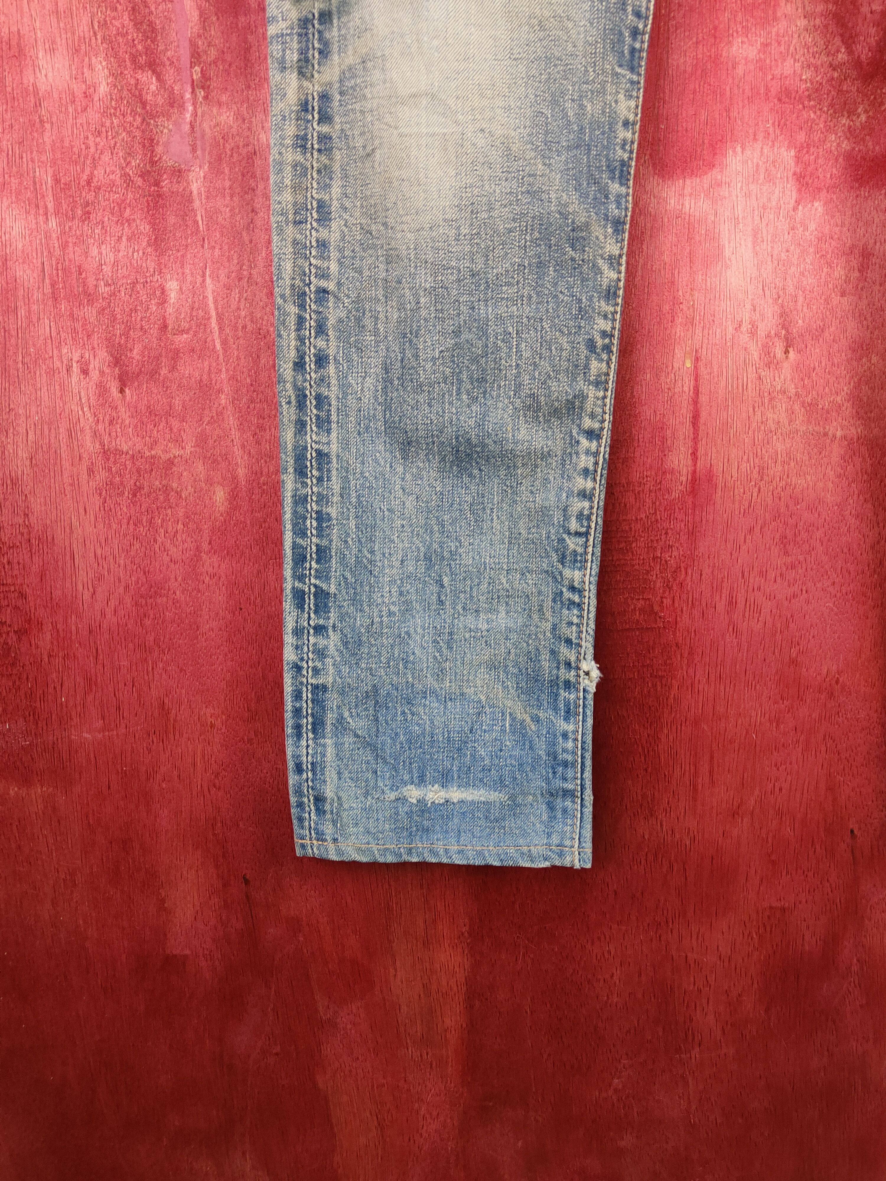 Johnbull John Bull Blue Faded Distressed Ripped Jeans #S1698DL Size US 30 / EU 46 - 5 Thumbnail