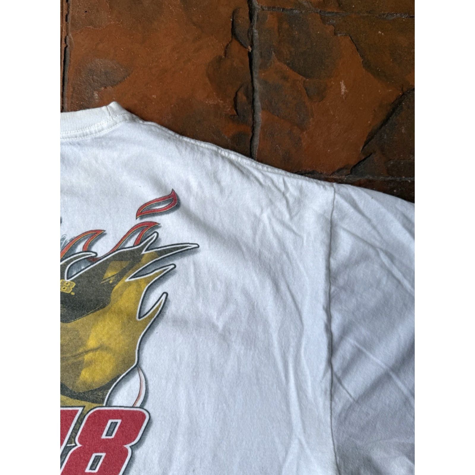Vintage VINTAGE Bobby Labonte Nascar Racing T Shirt Large Double Sided Shirt Men White Cotton 90s Retro Graphic Print LogoLicensed Fans Size US L / EU 52-54 / 3 - 6 Thumbnail