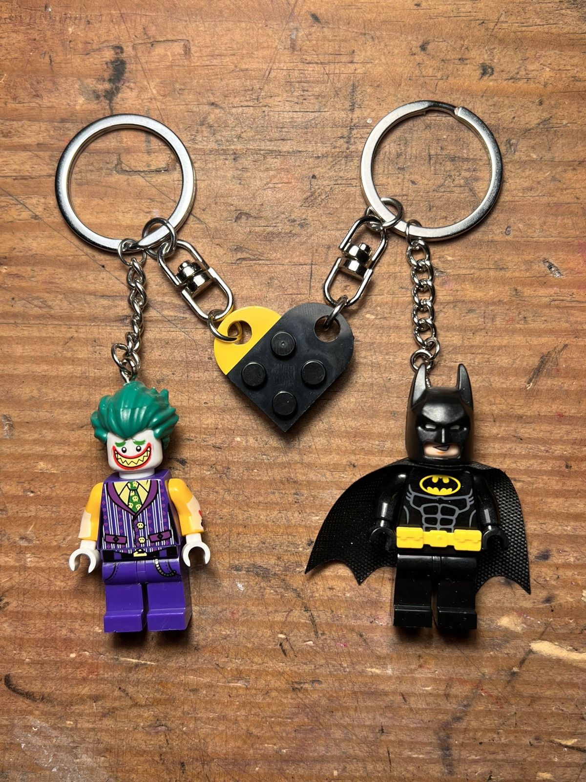 Anime × DC Comics × Marvel Comics Batman Joker minifigure keychain keyring Size ONE SIZE - 2 Thumbnail