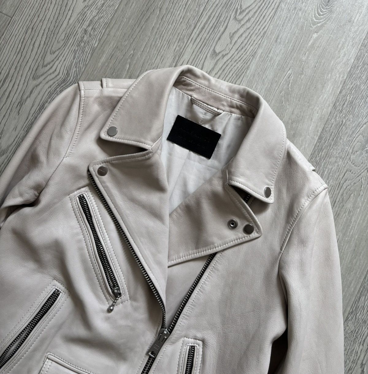 Allsaints All Saints Leather Biker Jacket Size M / US 6-8 / IT 42-44 - 7 Thumbnail