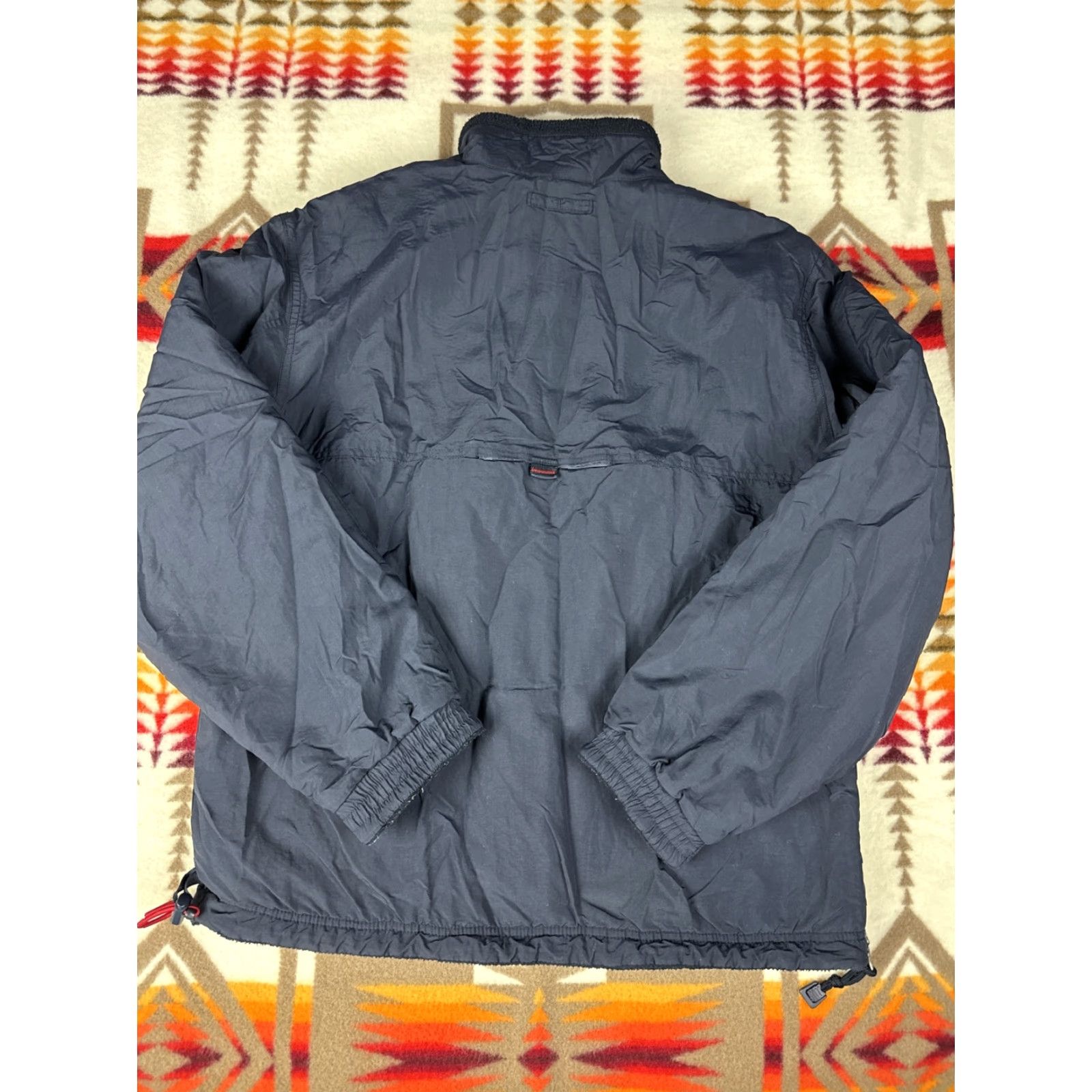 Abercrombie & Fitch Abercrombie & Fitch Anorak Bomber Jacket Mens M Fleece Lined Navy Blue Size US M / EU 48-50 / 2 - 7 Thumbnail