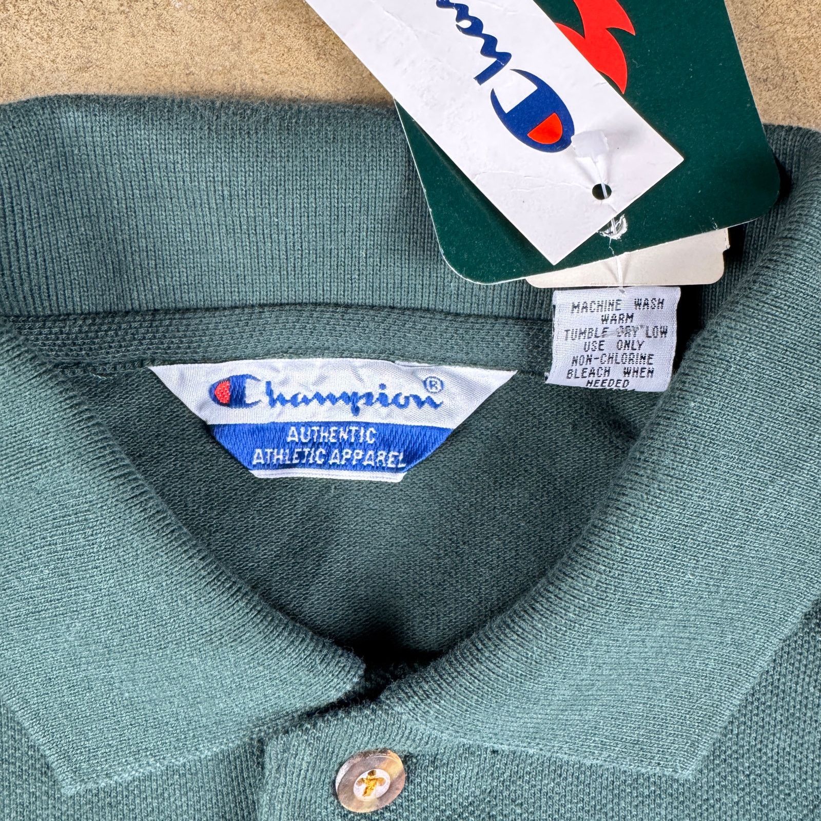 Champion Vtg Champion 1996 ATL Olympics Polo Shirt Men’s L Green NWT Size US L / EU 52-54 / 3 - 4 Thumbnail