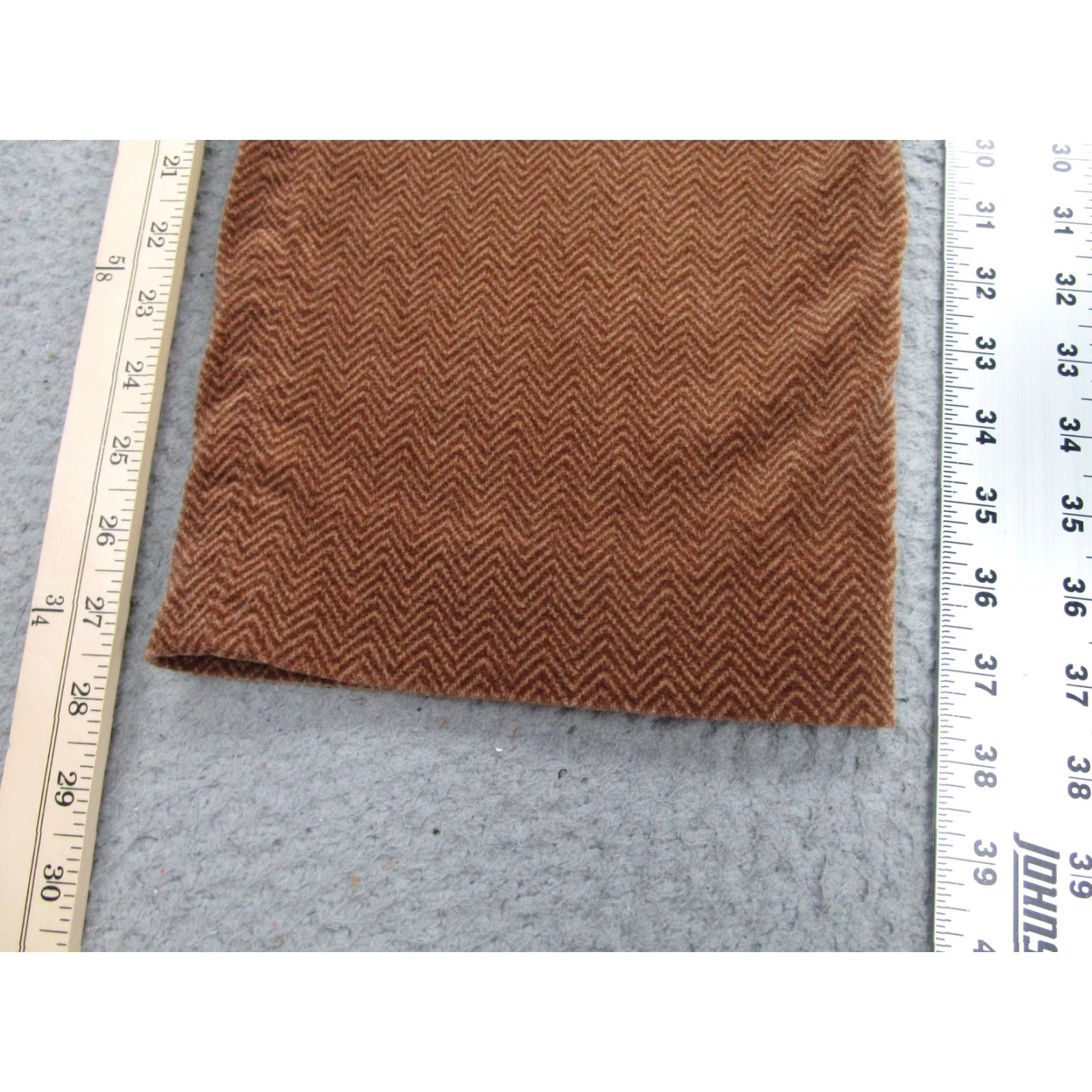 Ralph Lauren Lauren Ralph Lauren Dress Pants Womens 10P Brown Herringbone Corduroy Stretch Casual Size 32" / US 10 / IT 46 - 2 Thumbnail