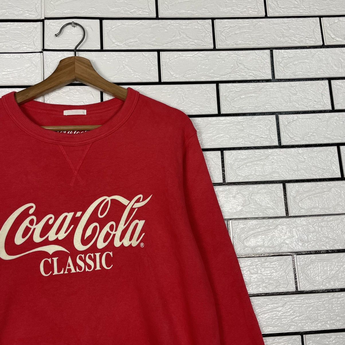 Japanese Brand Coca Cola Big Logo Red Sweatshirt Size US M / EU 48-50 / 2 - 5 Thumbnail