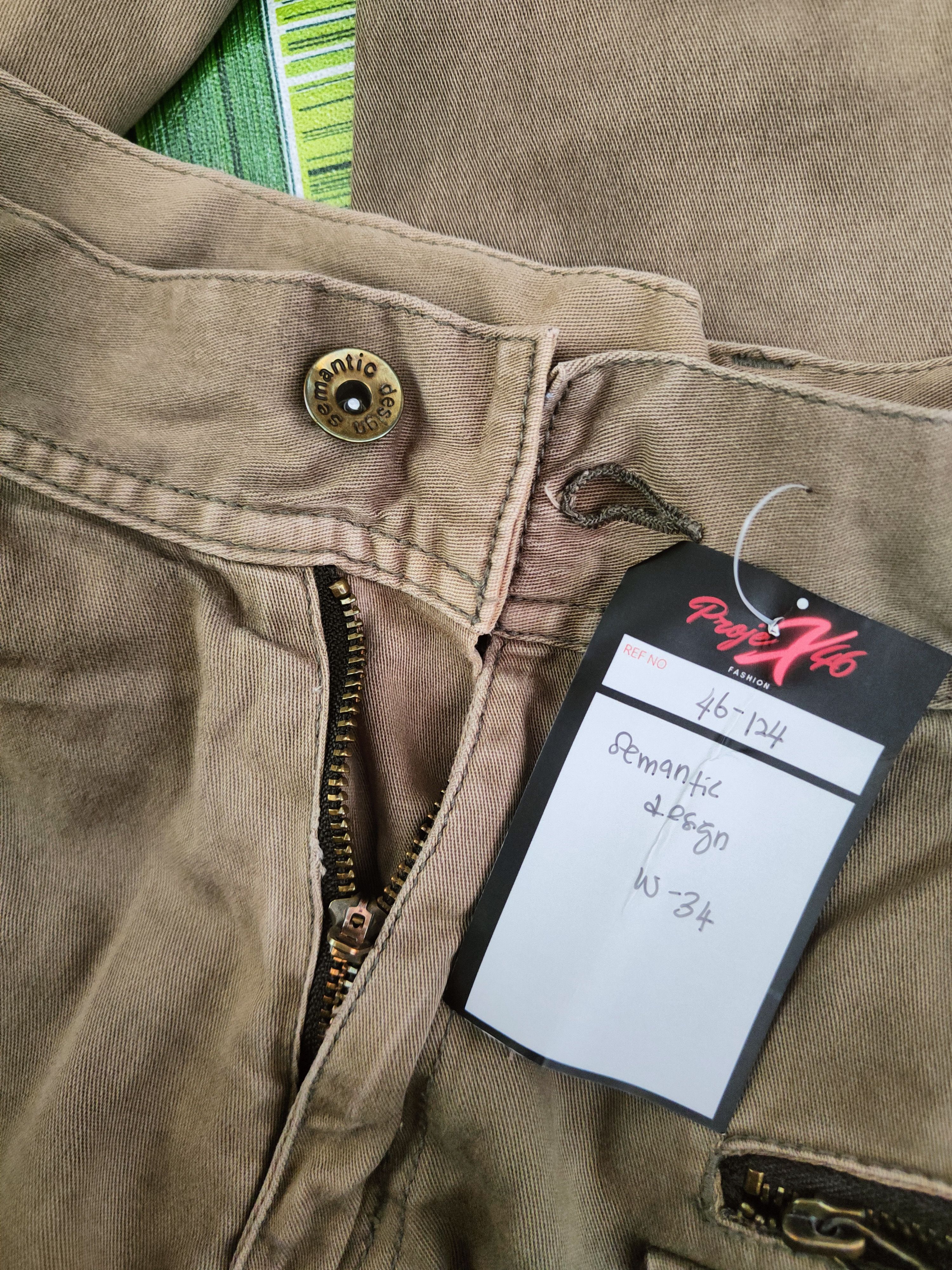 semanticdesign DL Semanticdesign Beige Multipocket Cargo Pants #46-124 Size US 32 / EU 48 - 15 Thumbnail