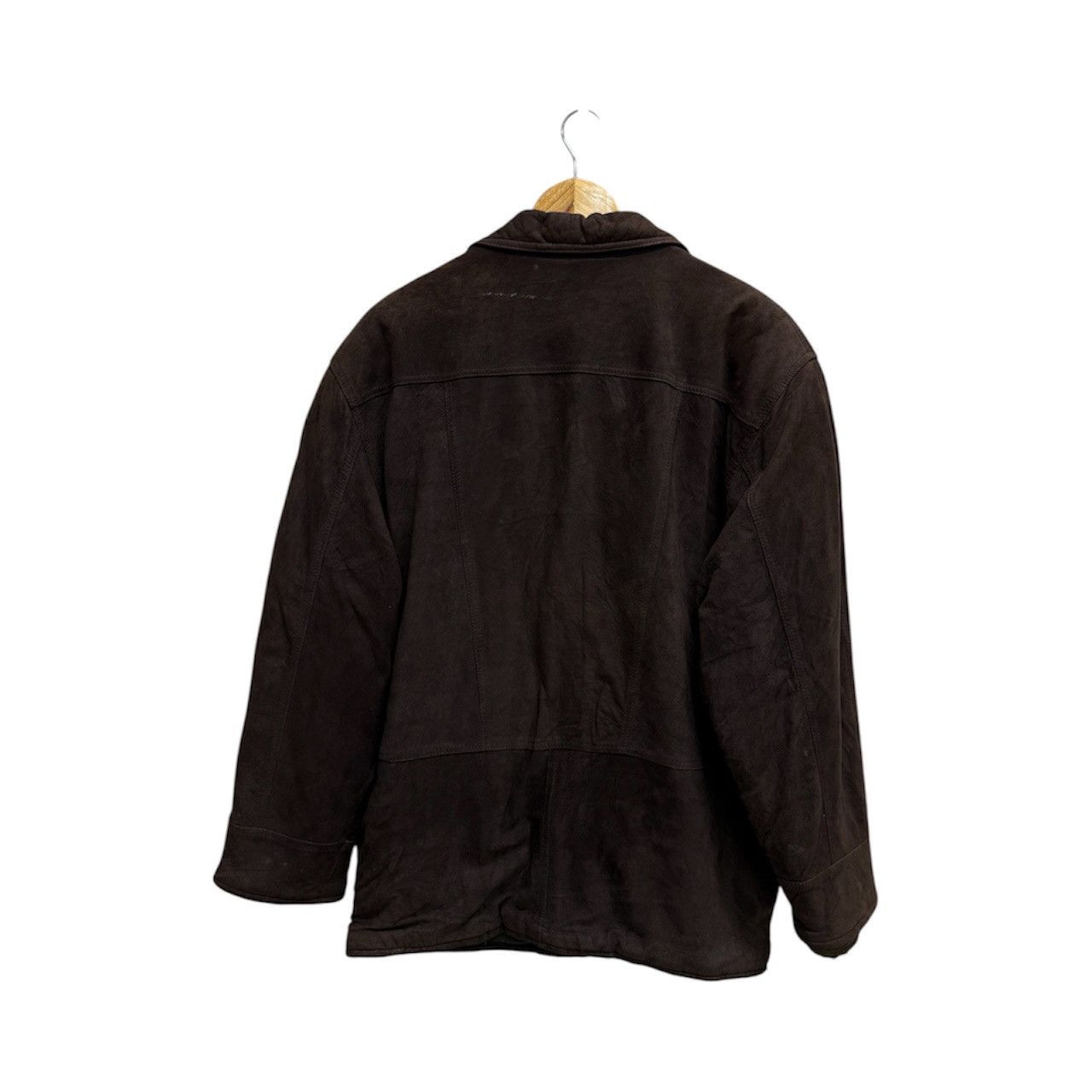 Vintage Vintage Victory Boat Line Suede Brown Jacket Wool lined Size US L / EU 52-54 / 3 - 2 Thumbnail