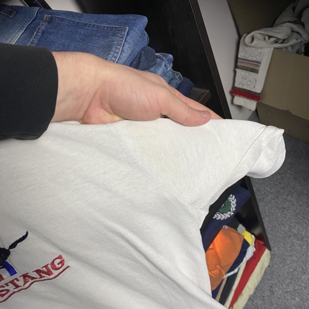 Mustang Vintage Mustang Small Logo 90’s racing nascar tee size L Size US L / EU 52-54 / 3 - 9 Thumbnail