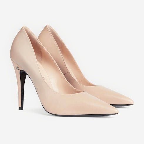 Gucci o1s1wg110225 GG High Heel Pumps in Light Pink Size US 10 / IT 40 - 2 Thumbnail