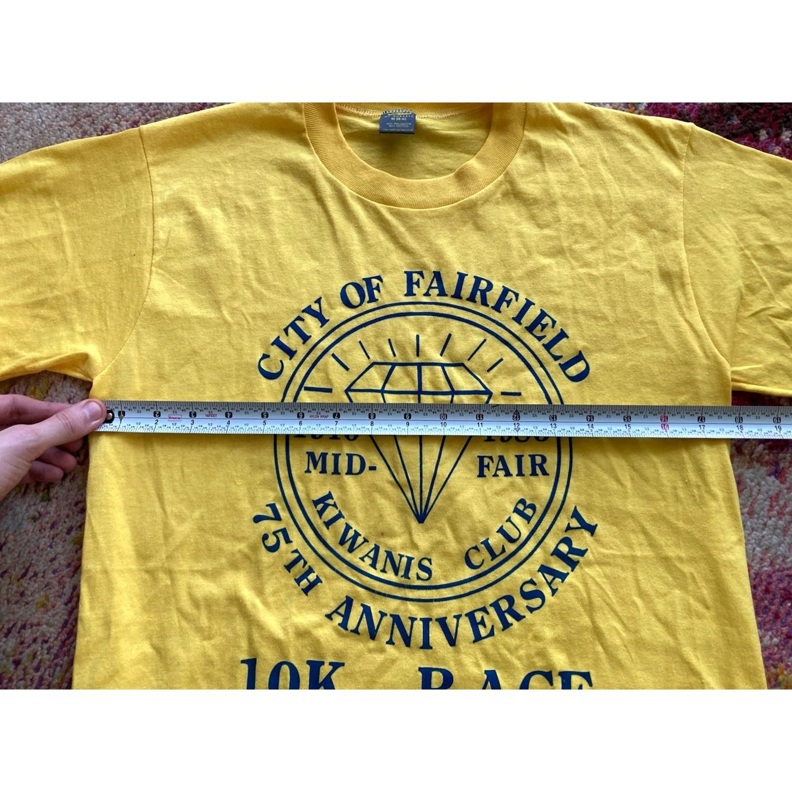 Jerzees VINTAGE Kiwanis Club Fairfield Shirt Sz Medium Birmingham USA Made Marathon Jersey? Size US M / EU 48-50 / 2 - 7 Thumbnail