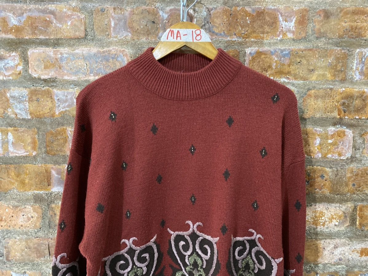 Yoshiyuki Konishi 🔥1990s Ficce Tribal knitwear Size US L / EU 52-54 / 3 - 3 Thumbnail