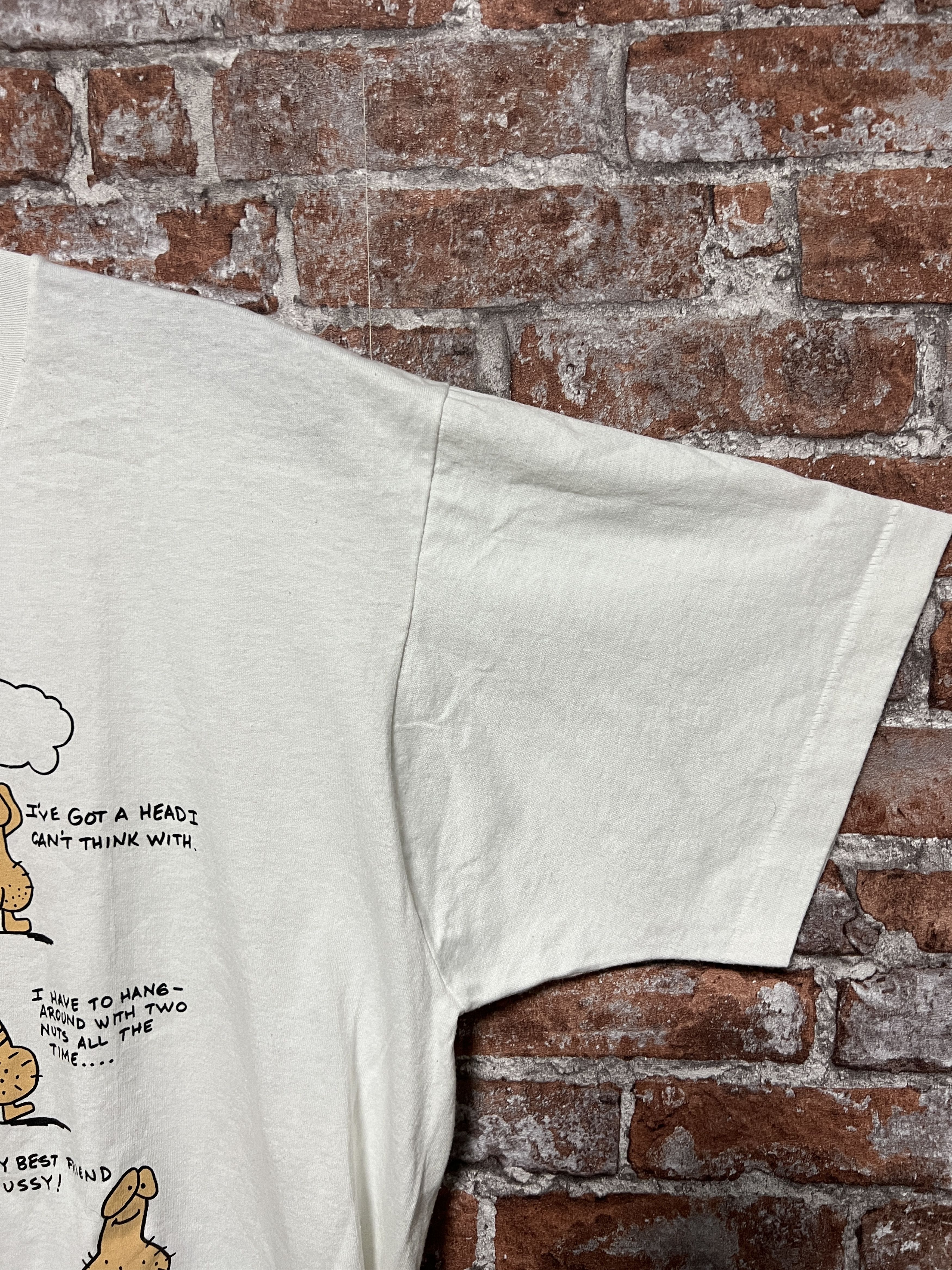 Vintage Vintage 90s A Day In The Life Of A Dick Funny Humor T-shirt Size US XL / EU 56 / 4 - 4 Thumbnail