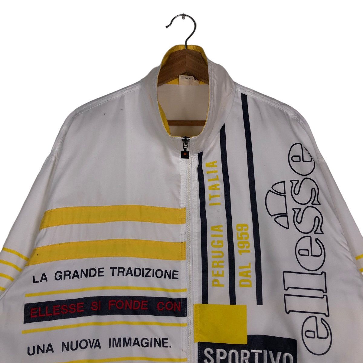 Japanese Brand 🔥Vintage Bomber Jacket Ellesse Japan Big Logo Spell Out Size US M / EU 48-50 / 2 - 3 Thumbnail