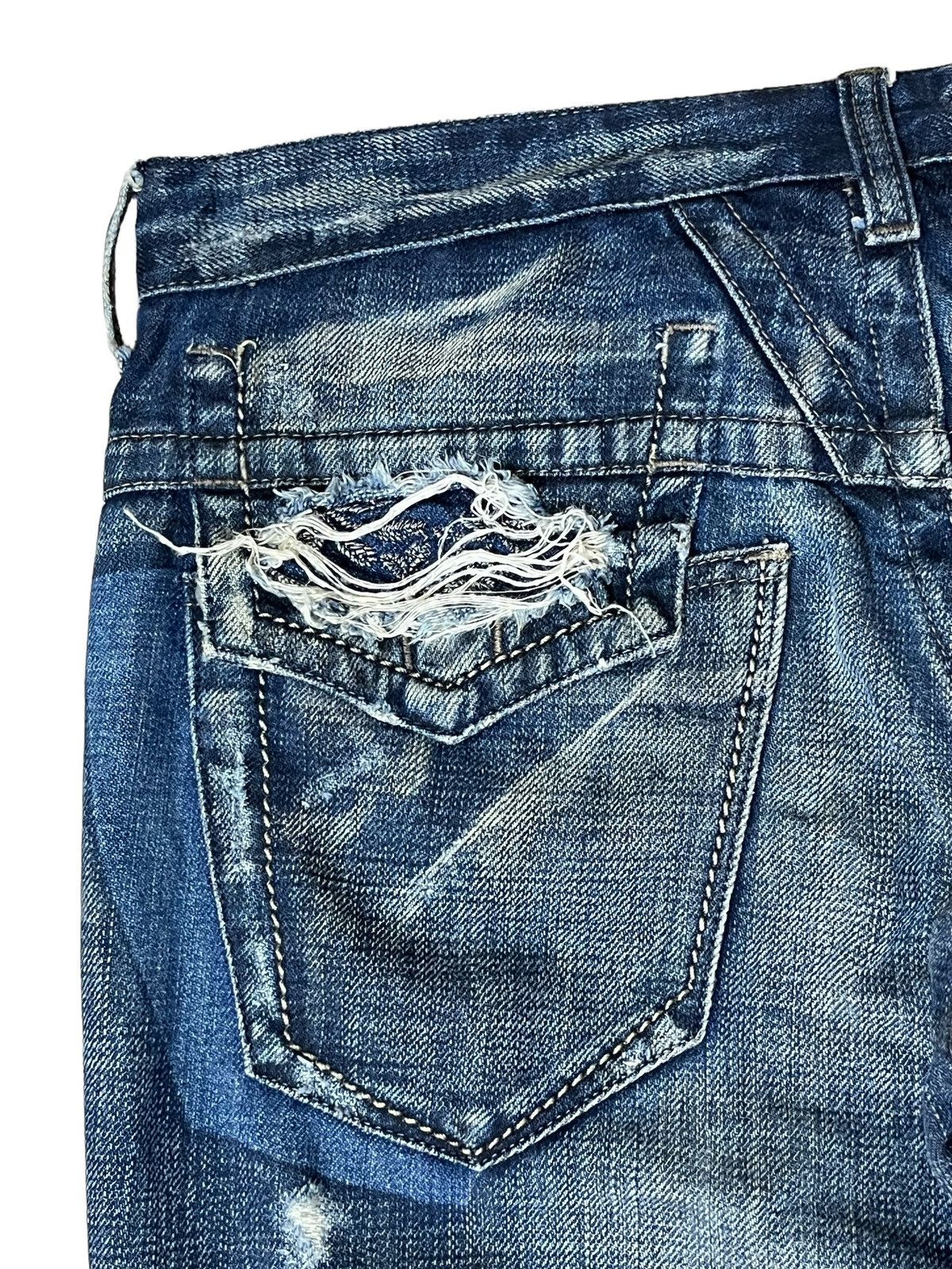 Marithe + Francois Girbaud SICK🔥MARITHE FRANCOIS GIRBAUD LOW RISE SHORT DENIM PANT Size US 32 / EU 48 - 7 Thumbnail