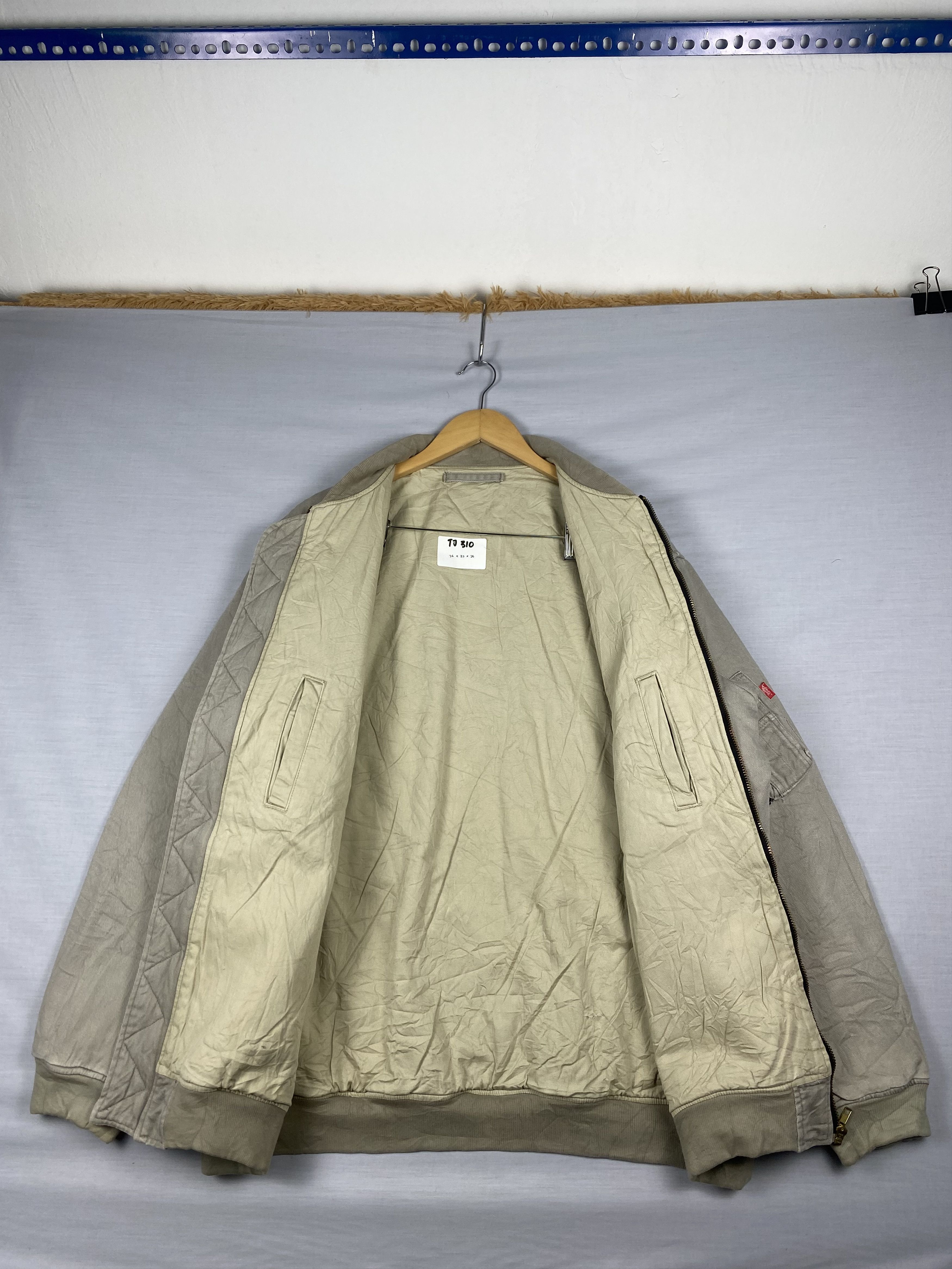 Japanese Brand Vintage Japanese Brand Zip Up Khaki Bombers Jacket Size US L / EU 52-54 / 3 - 5 Thumbnail