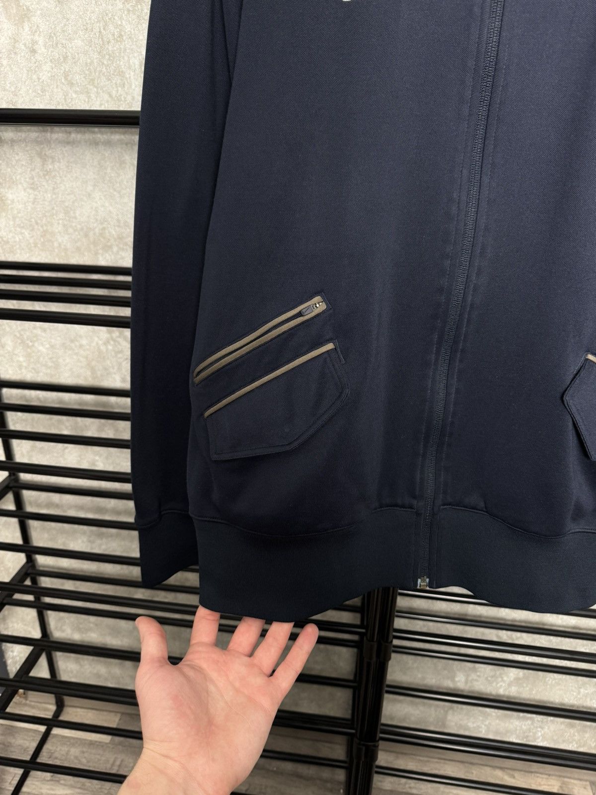 Nike Roger Federer Nike Dri Fit Dark Blue Tennis Full Zip Jacket Size US XL / EU 56 / 4 - 3 Thumbnail