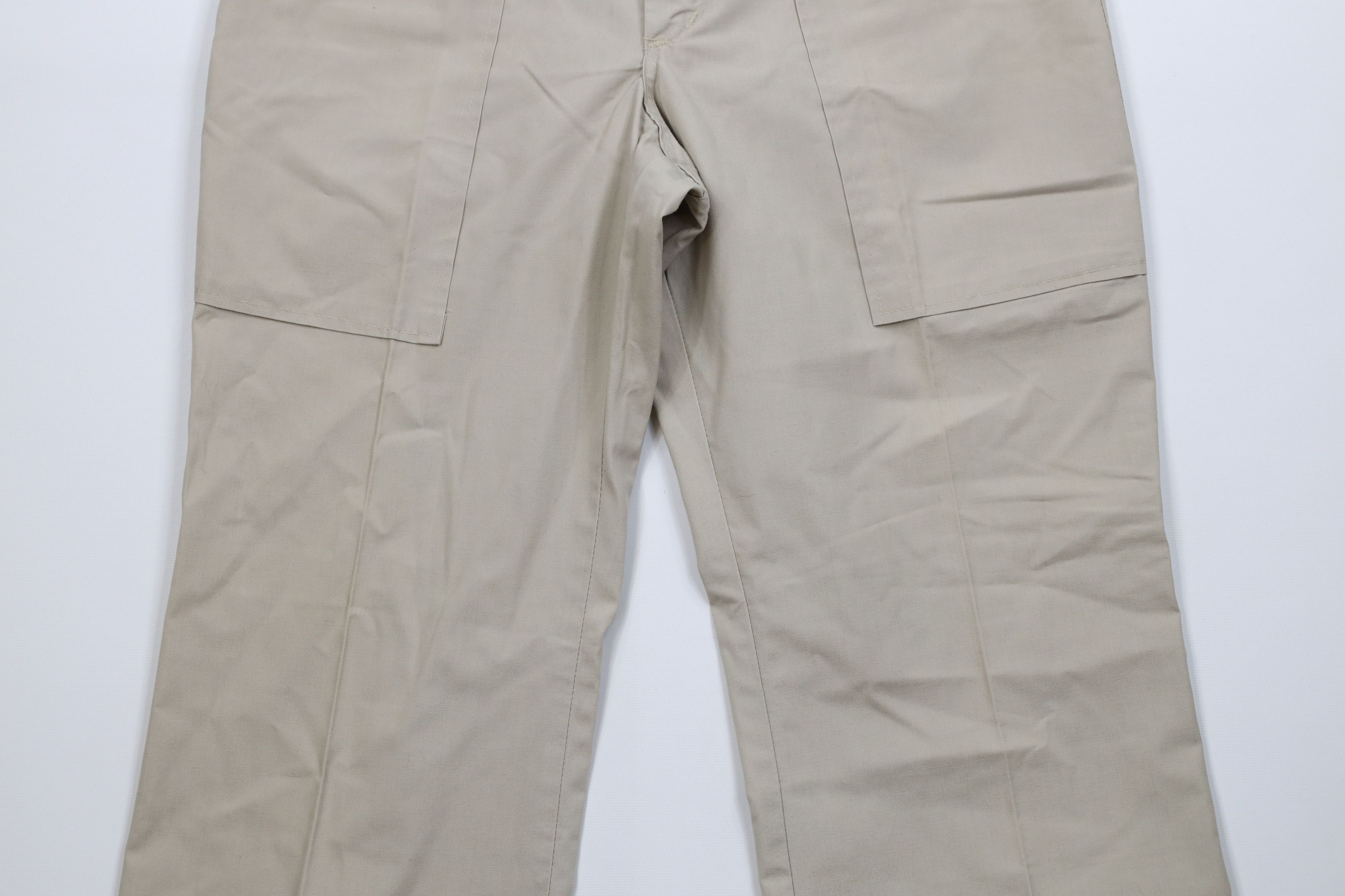 Woolrich Woolen Mills Vintage 70s Woolrich Flared Wide Leg Utility Pants Beige USA Size US 32 / EU 48 - 3 Thumbnail