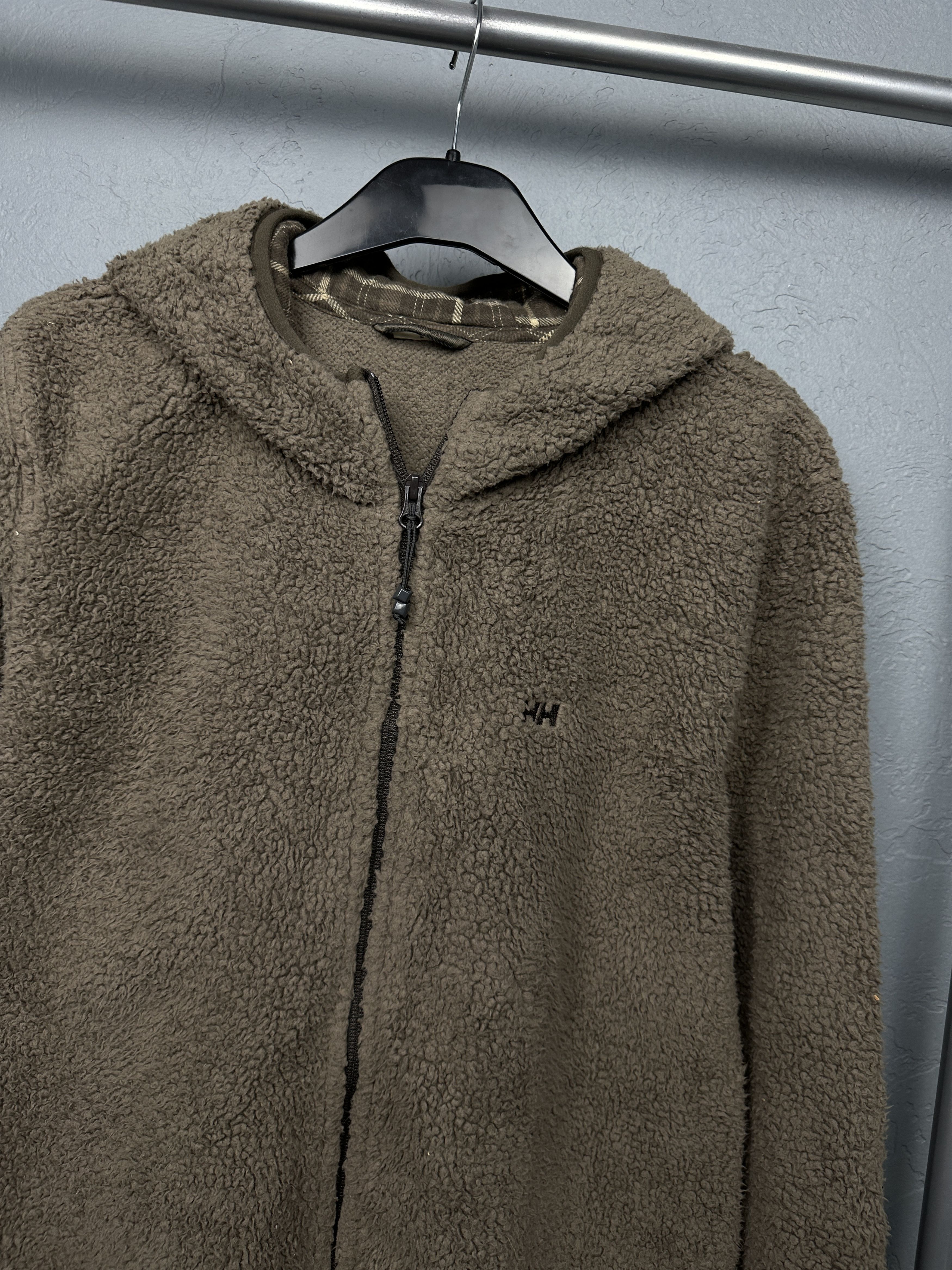 Helly Hansen × Vintage Helly Hansen Vintage Mens Teddy Sherpa Fleece Jacket Hoodie Size US L / EU 52-54 / 3 - 2 Thumbnail