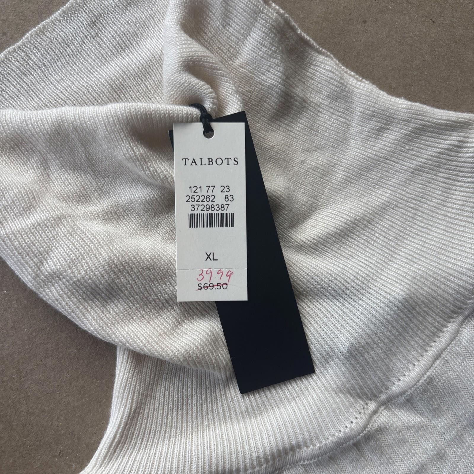 Other The Talbots Long Sleeve Turtleneck SIZE XL Solid White NWT Size XL / US 12-14 / IT 48-50 - 2 Thumbnail