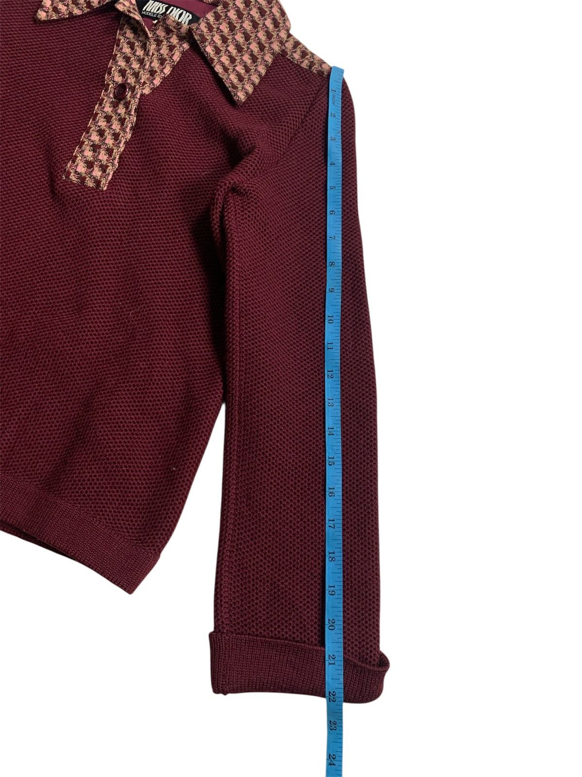 Dior MISS DIOR VINTAGE LONG SLEEVE POLO SWEATER Size S / US 4 / IT 40 - 7 Thumbnail