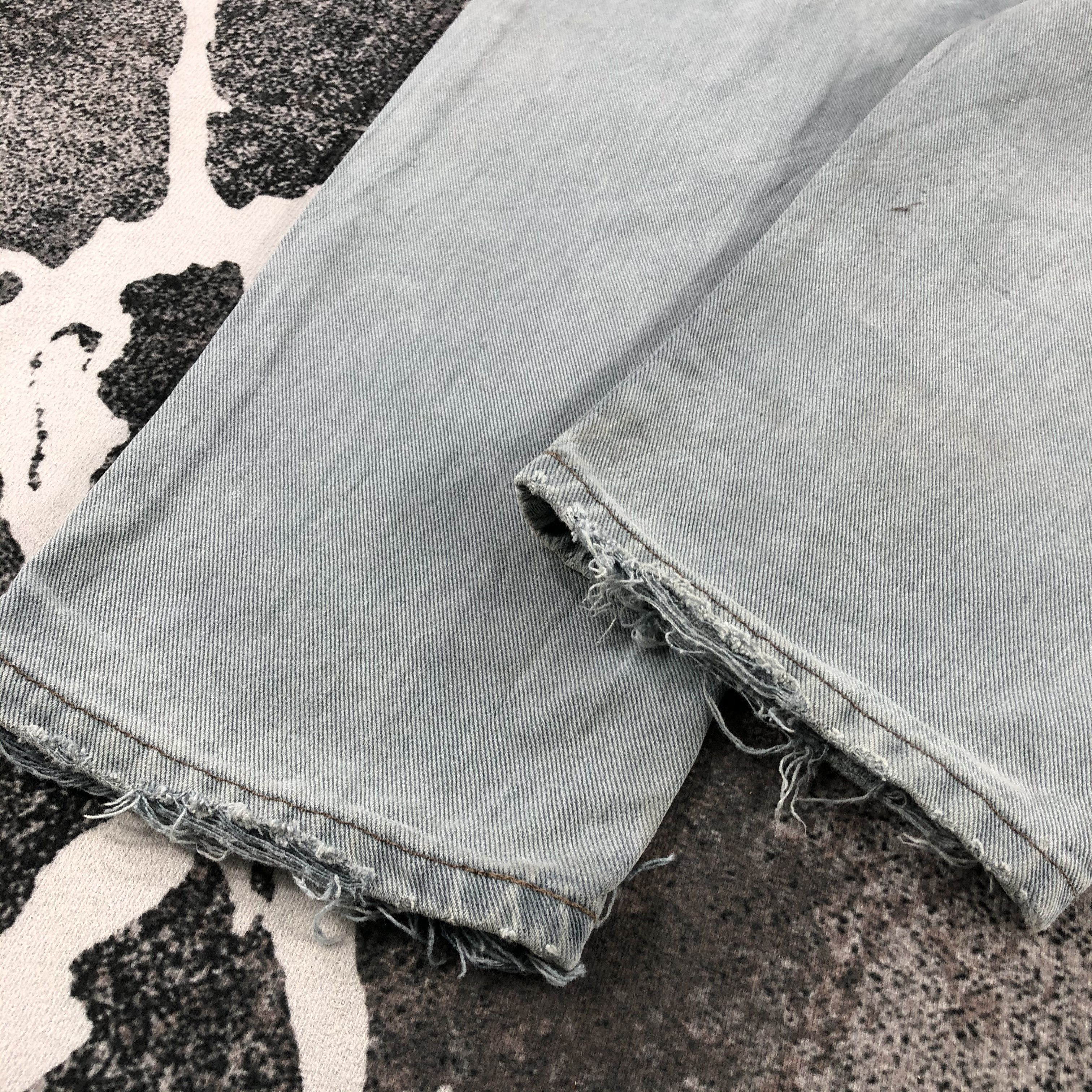 Levi's Vintage 90s Levi's 550 Jeans Dirty Blue Wash Denim KJ1046 Size US 36 / EU 52 - 6 Thumbnail