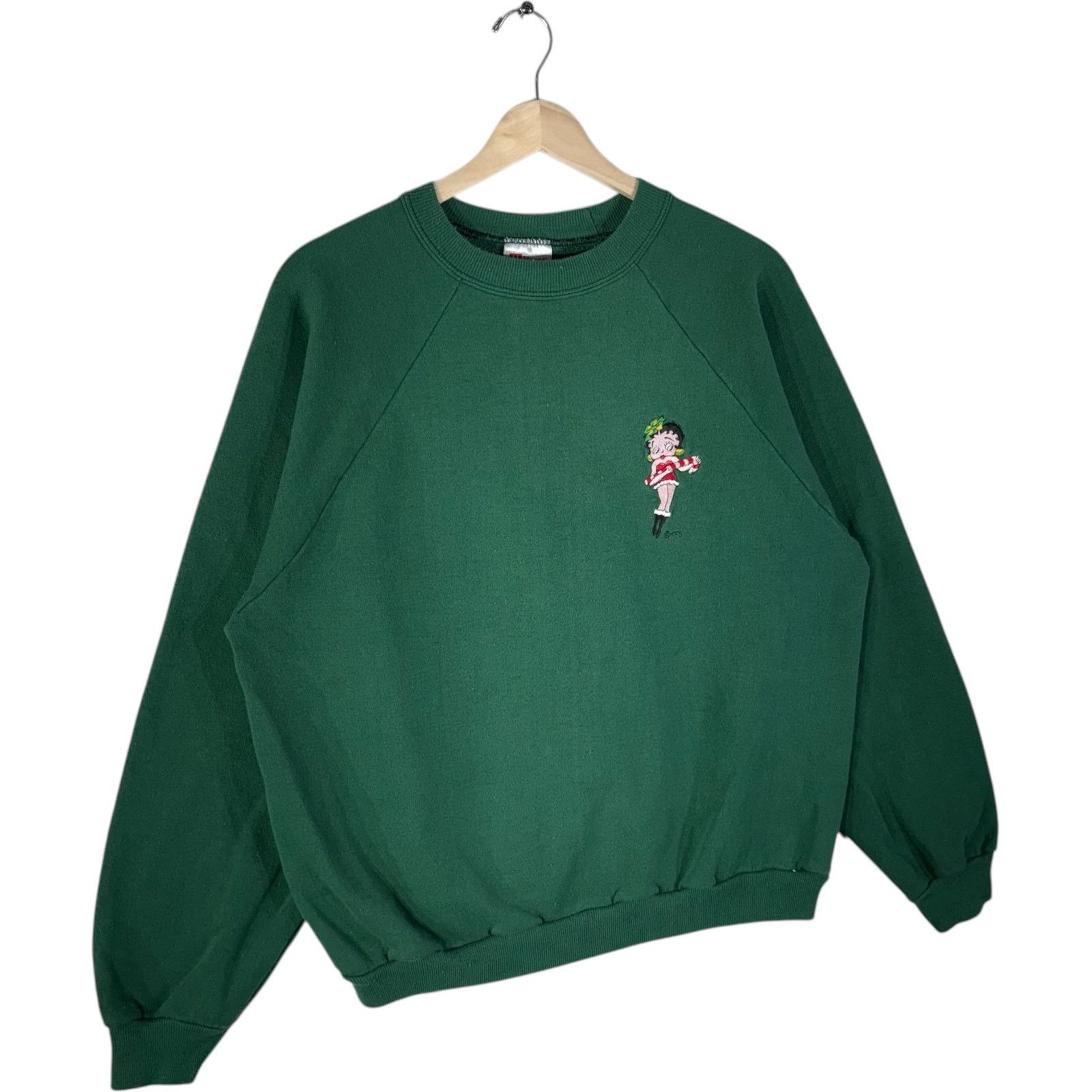 Hanes Vintage Mini Betty Boop Embroidered Crewneck XL Size US XL / EU 56 / 4 - 4 Thumbnail