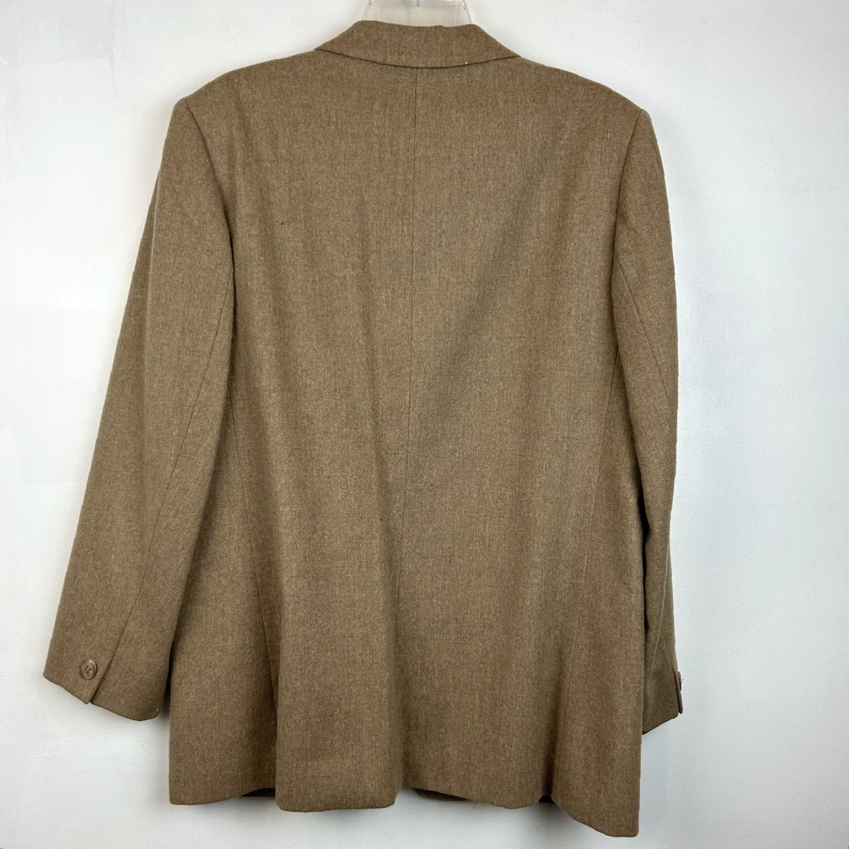 Pendleton VINTAGE Pendleton Blazer Womens 14 Beige Wool Single Button Flaws Read Size XL / US 12-14 / IT 48-50 - 2 Thumbnail