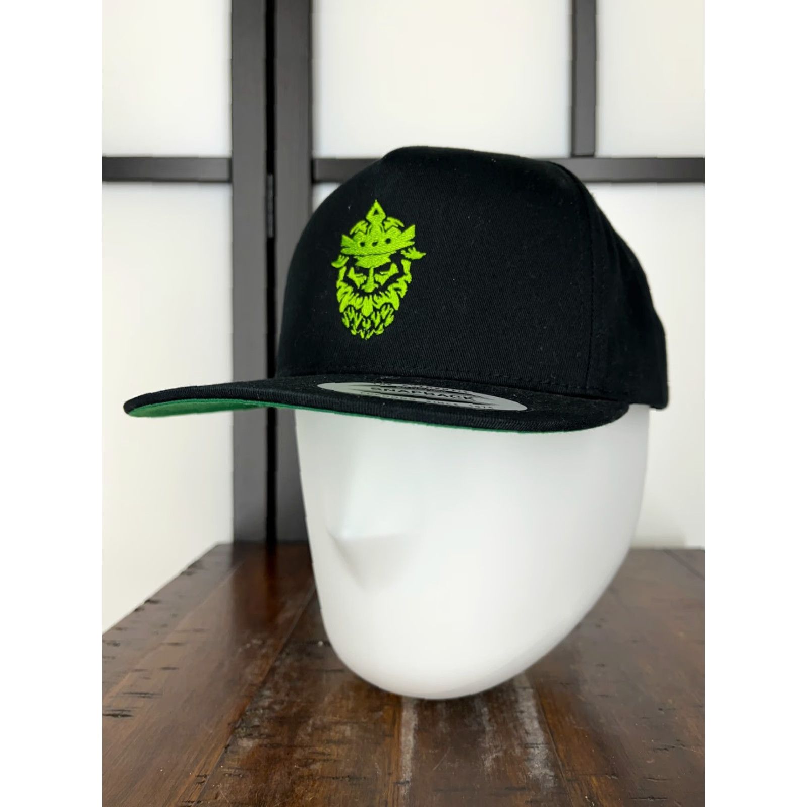 Logo 7 Throne Brewing Hat Snap Back Adult Black Cotton Hops Logo Brewery Cap Size ONE SIZE - 4 Thumbnail