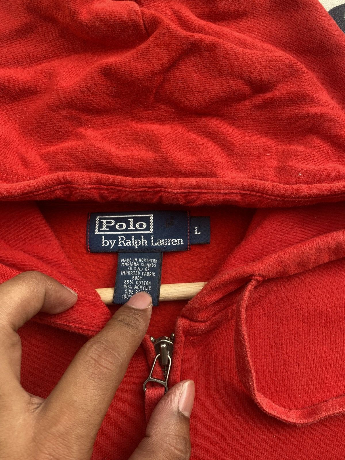 Polo Ralph Lauren Vintage "00s Y2K Polo Ralph Lauren Hoodie Size US L / EU 52-54 / 3 - 3 Thumbnail