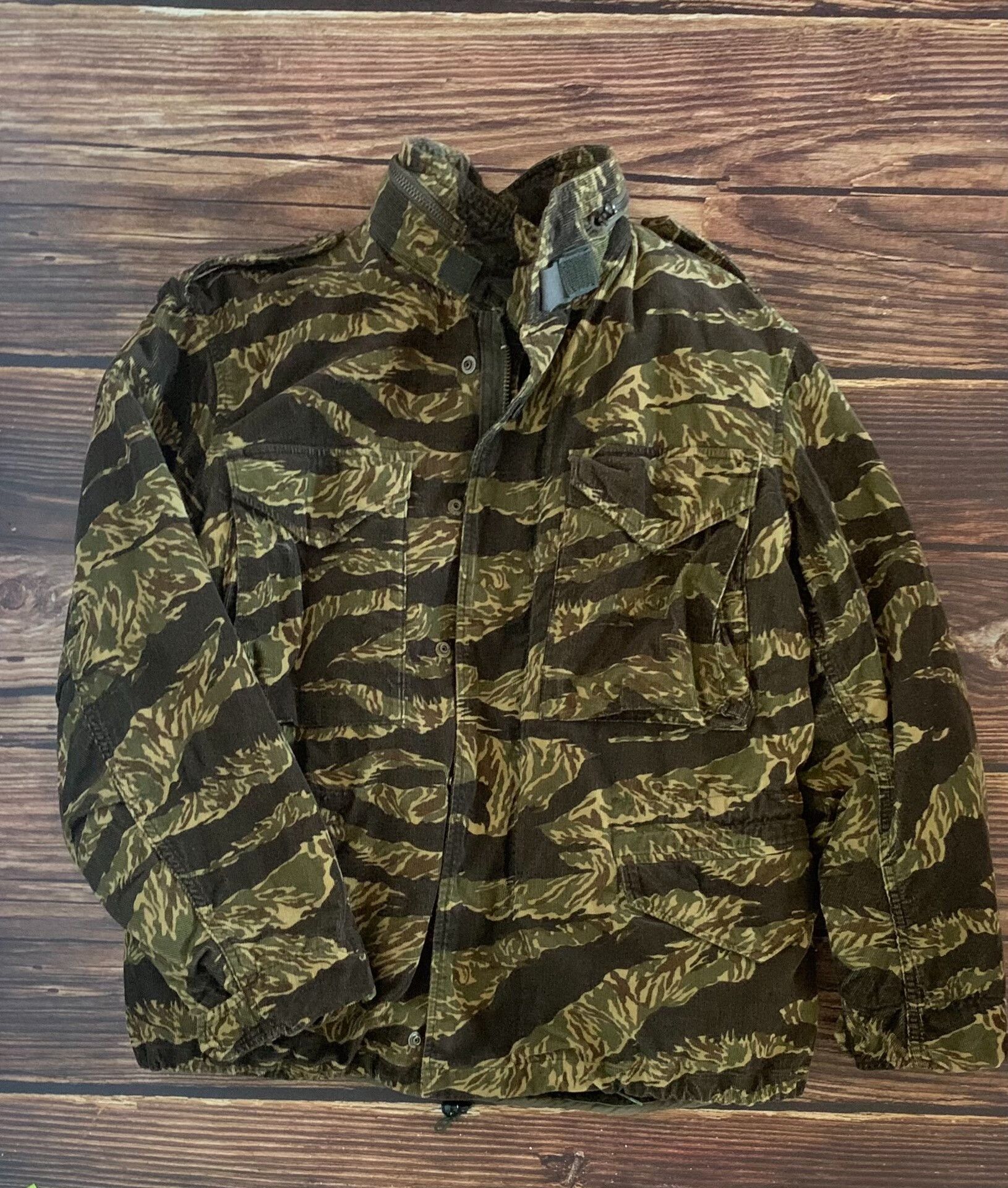 Tenderloin Tiger Stripe Cotton Jacket with Removable Liner Size US S / EU 44-46 / 1 - 1 Thumbnail