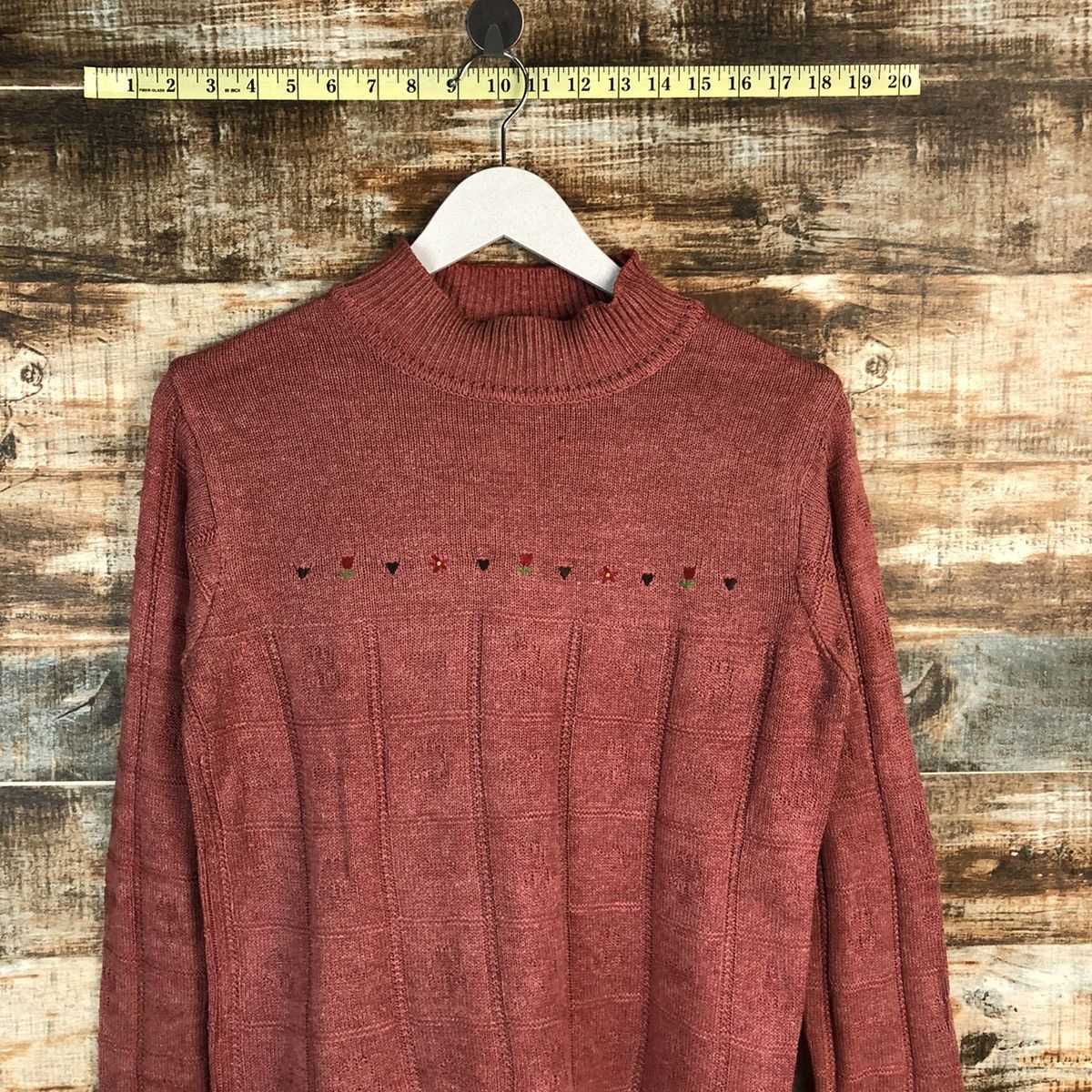 Homespun Knitwear × Japanese Brand T Bis Studio Pink Knitwear #A1775 Size M / US 6-8 / IT 42-44 - 2 Thumbnail