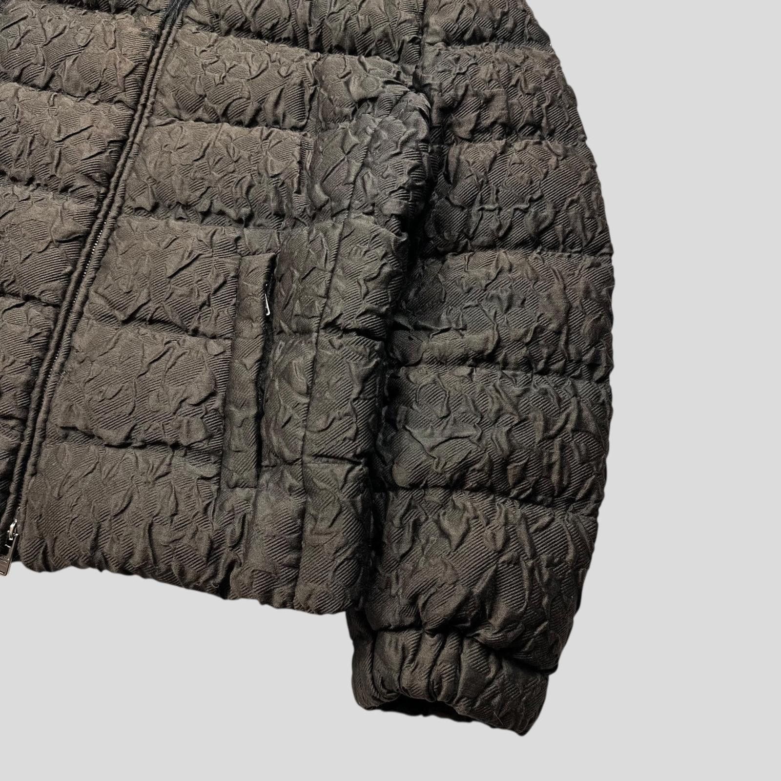 Prada Prada 2014 Extreme Fur Silk & Wool Textured Puffer Jacket S Size US S / EU 44-46 / 1 - 7 Thumbnail