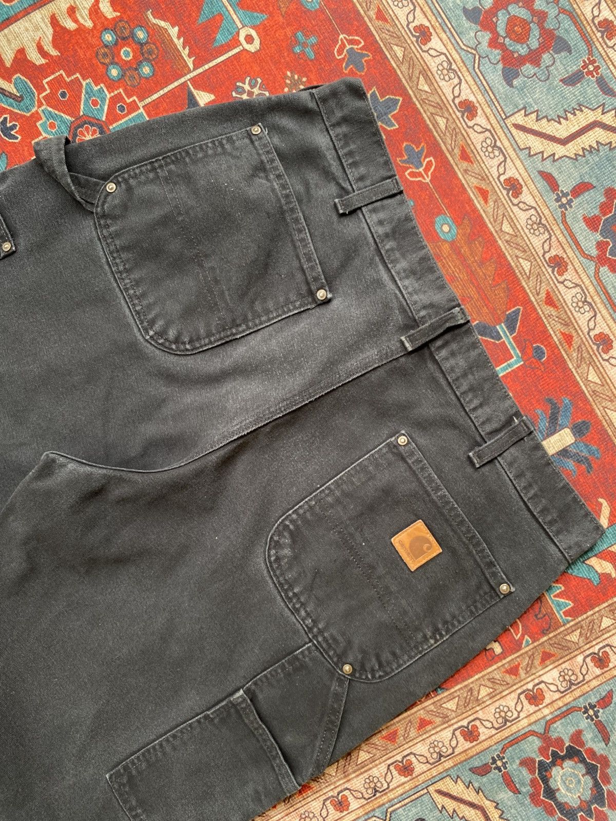 Carhartt SOLD OUT CarharttCarpenterDouble knee Pants B136 BLK 36 x 32 Size US 36 / EU 52 - 7 Thumbnail