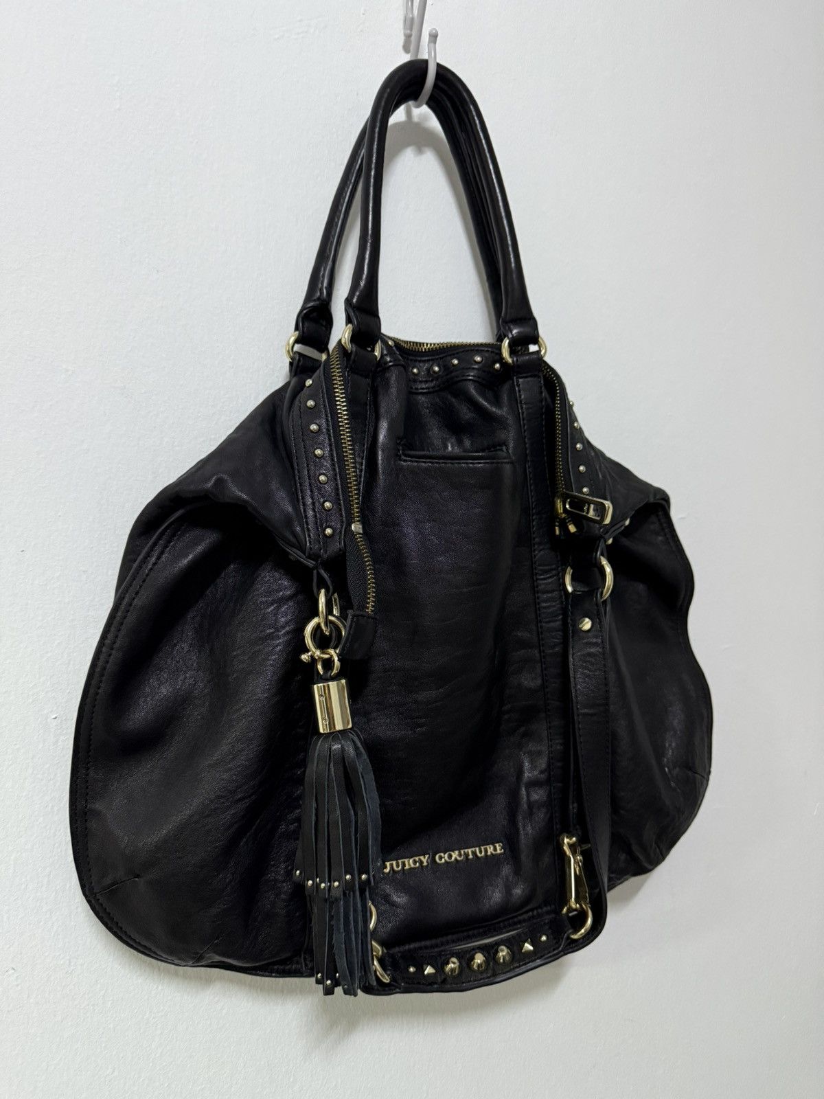 Juicy Couture 2000s Juicy Couture Rockstar Collection Studded Leather bag Size ONE SIZE - 4 Thumbnail