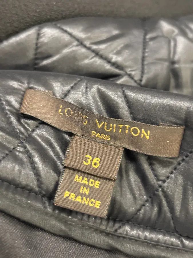 Louis Vuitton Louis Vuitton Black Acetate Quilted A-Line Skirt Size 26" / US 2 / IT 38 - 9 Thumbnail