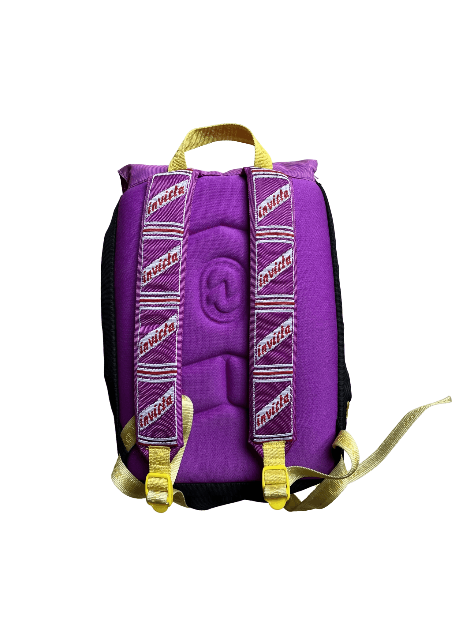 Invicta 90s Invicta Mini Fluo Purple Yellow Day Hiking School Bag Size ONE SIZE - 7 Thumbnail