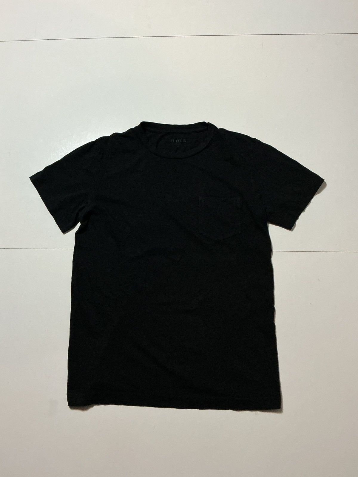 Unis Unis New York Made In USA Blank Crewneck S/S Pocket T-Shirt Size US M / EU 48-50 / 2 - 1 Thumbnail
