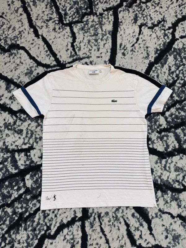 Lacoste Lacoste Andy Warhol T-shirt white black striped S Size US S / EU 44-46 / 1 - 1 Thumbnail