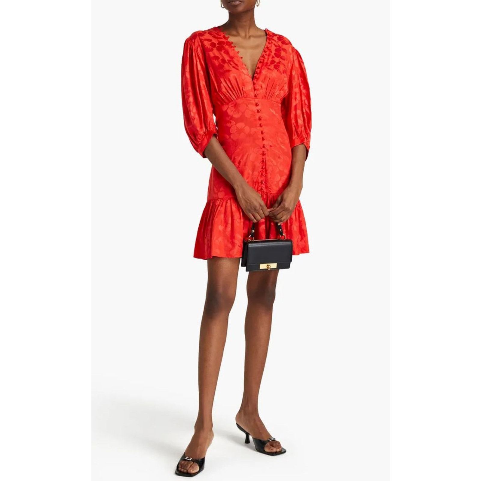 Sandro Sandro Paris Azelie Silk-Blend Mini Dress, NWT, Size 36 | Grailed