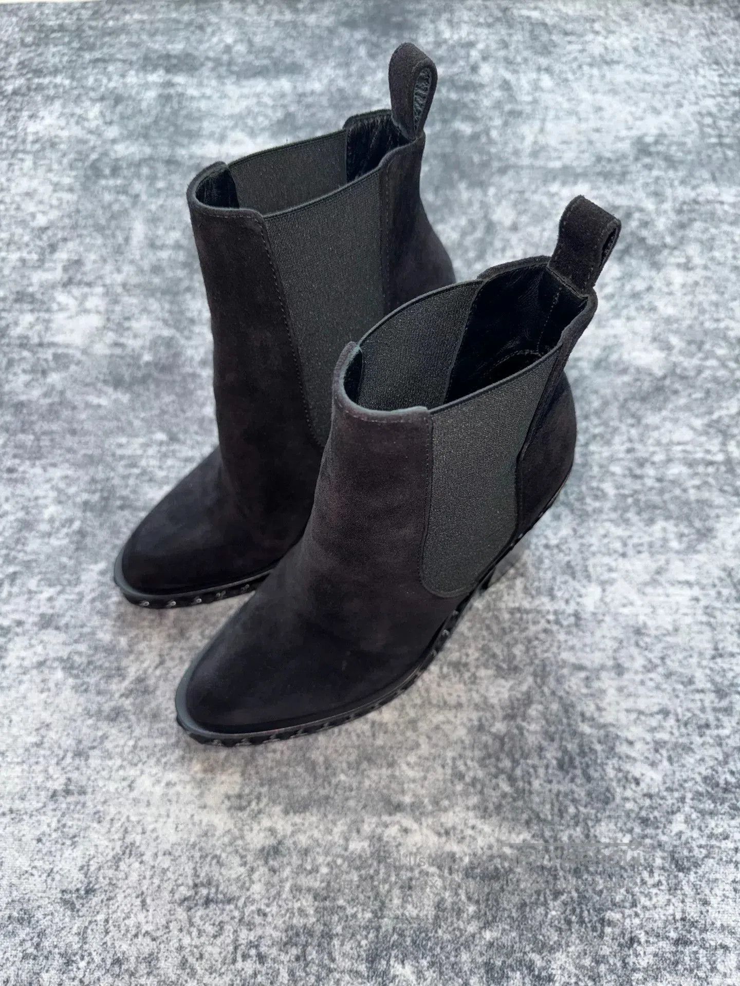 Chanel Chanel Suede Chain High-Heel Boots. Size US 5 / IT 35 - 2 Thumbnail