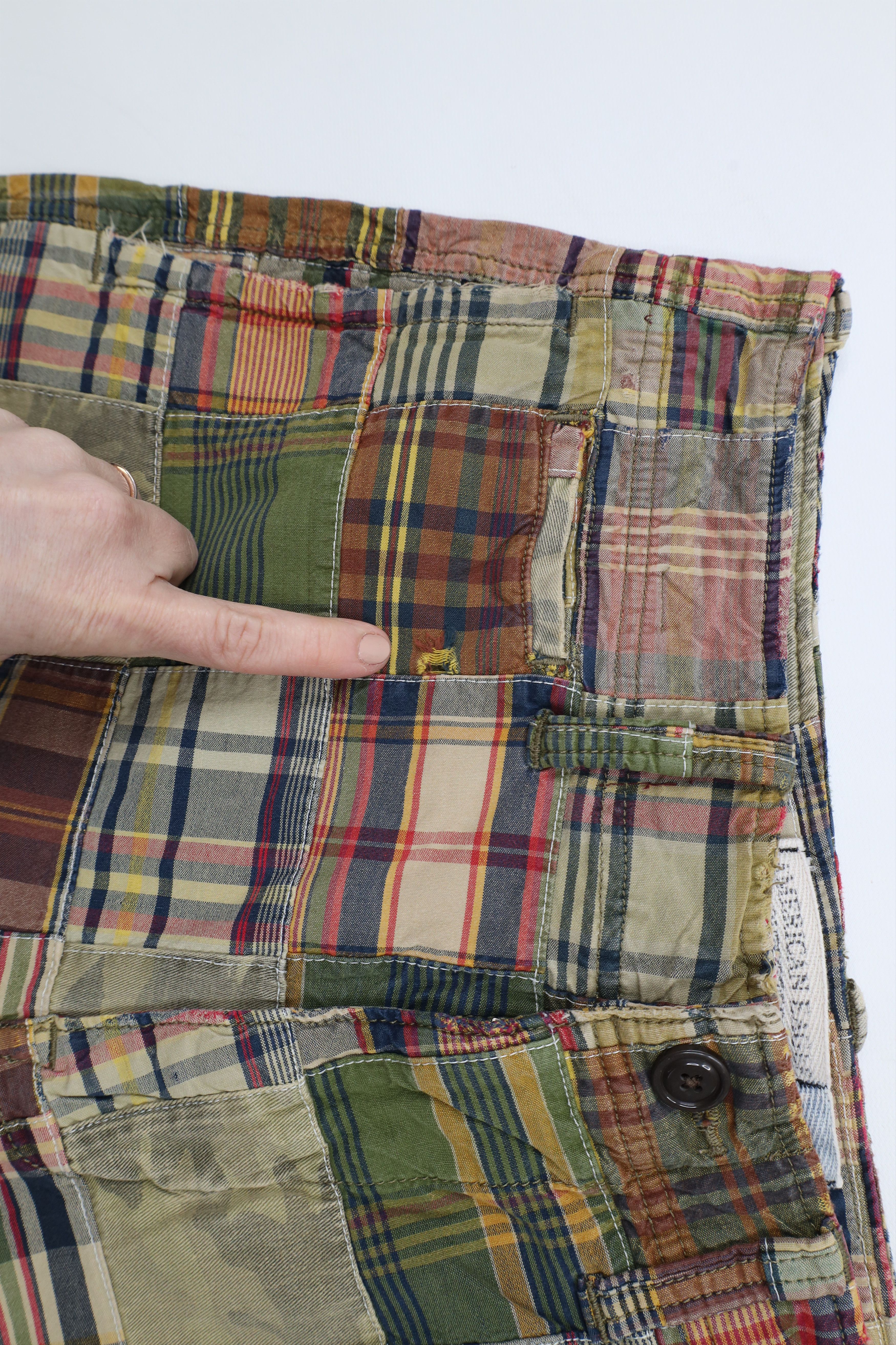 American Eagle Outfitters × Vintage Vintage American Eagle Patchwork Shorts Longer Length Size US 32 / EU 48 - 5 Thumbnail