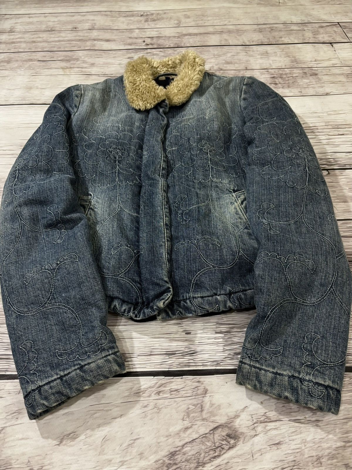 If Six Was Nine × Japanese Brand If Six Was Nine Style Japanese Denim Bomber Jacket yk2 Size US S / EU 44-46 / 1 - 1 Thumbnail