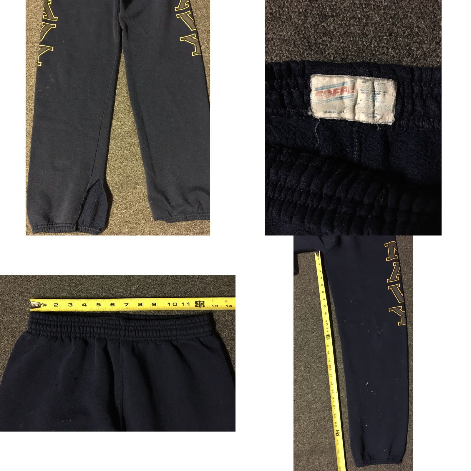 Soffe Soffe Sweatpants Vintage 90s US Navy Thrashed Distressed Navy Blue Sweatpants Men S Pant Casual Activewear US Navy Grunge 80s 90s Mens Size US 29 - 8 Thumbnail