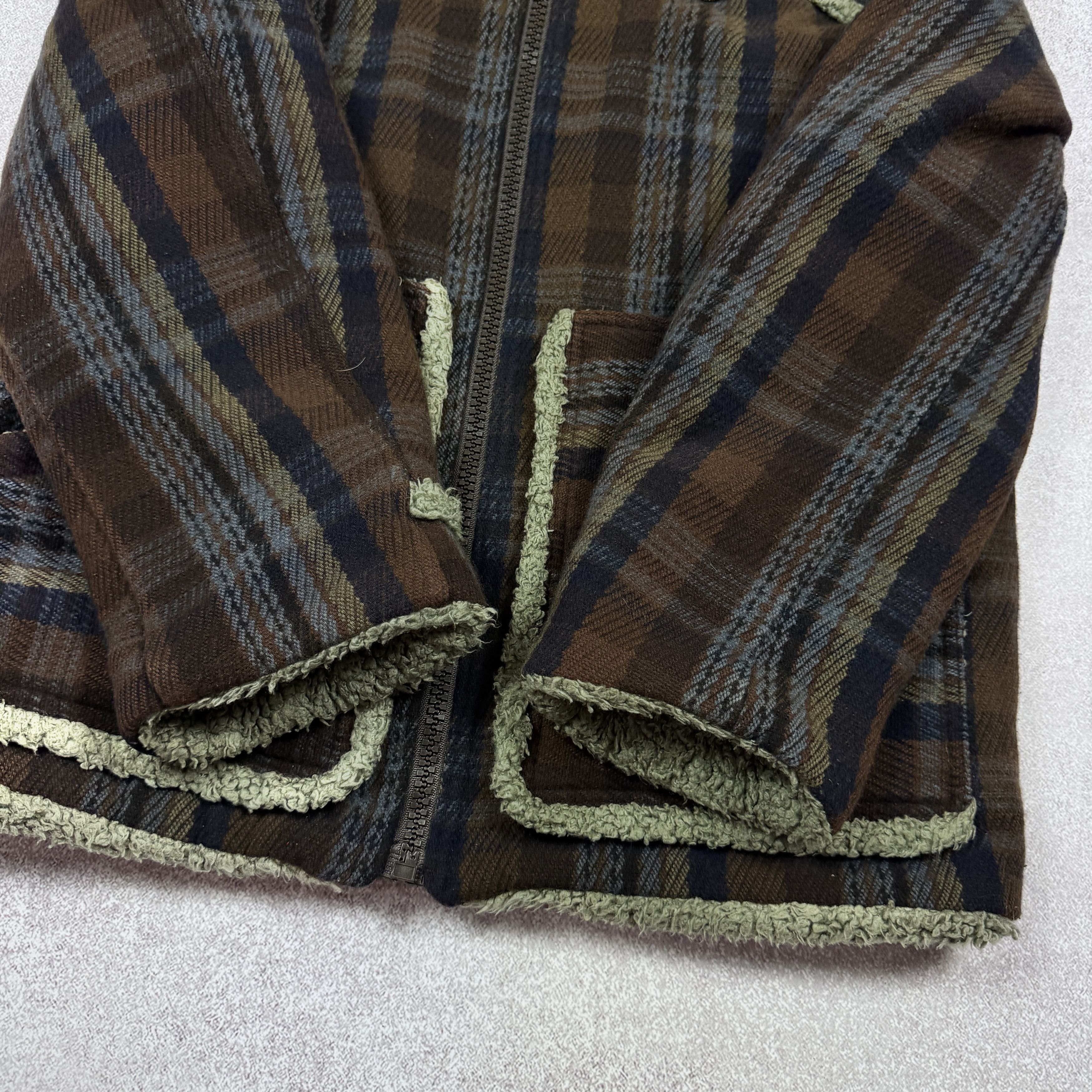 Diesel Men`s Diesel B-3 Wool Tweed Flight Plaid Jacket Size M Size US M / EU 48-50 / 2 - 7 Thumbnail