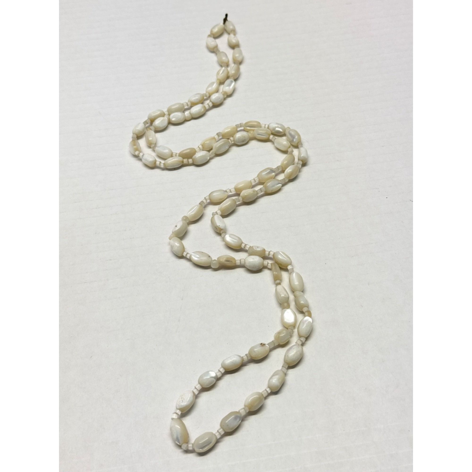 Vintage Vintage estate long mother of pearl MOP beaded necklace Size ONE SIZE - 2 Thumbnail