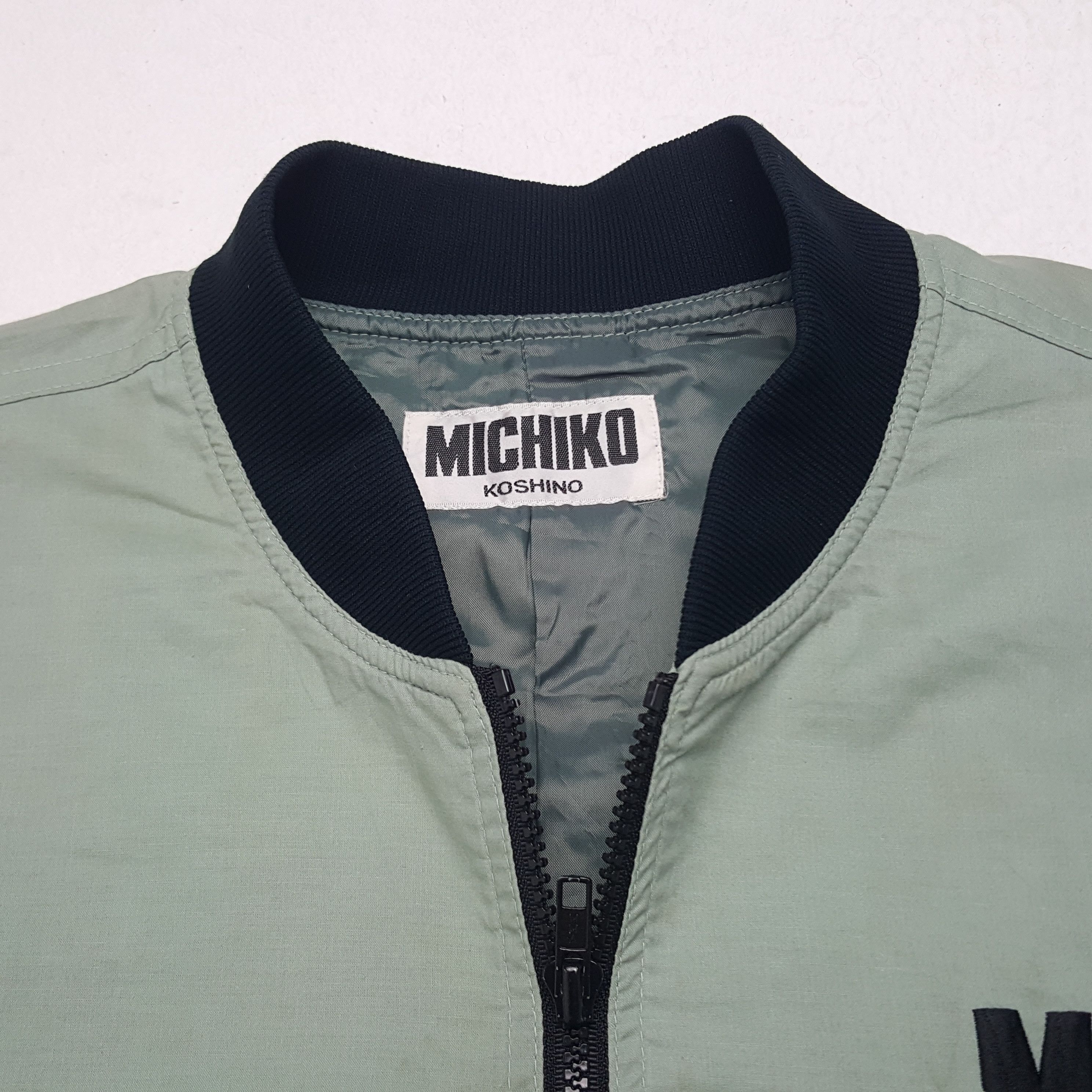 Michiko Koshino × Vintage Vintage Michiko Koshino Pucka Clobba Bomber Jacket Size US L / EU 52-54 / 3 - 5 Thumbnail