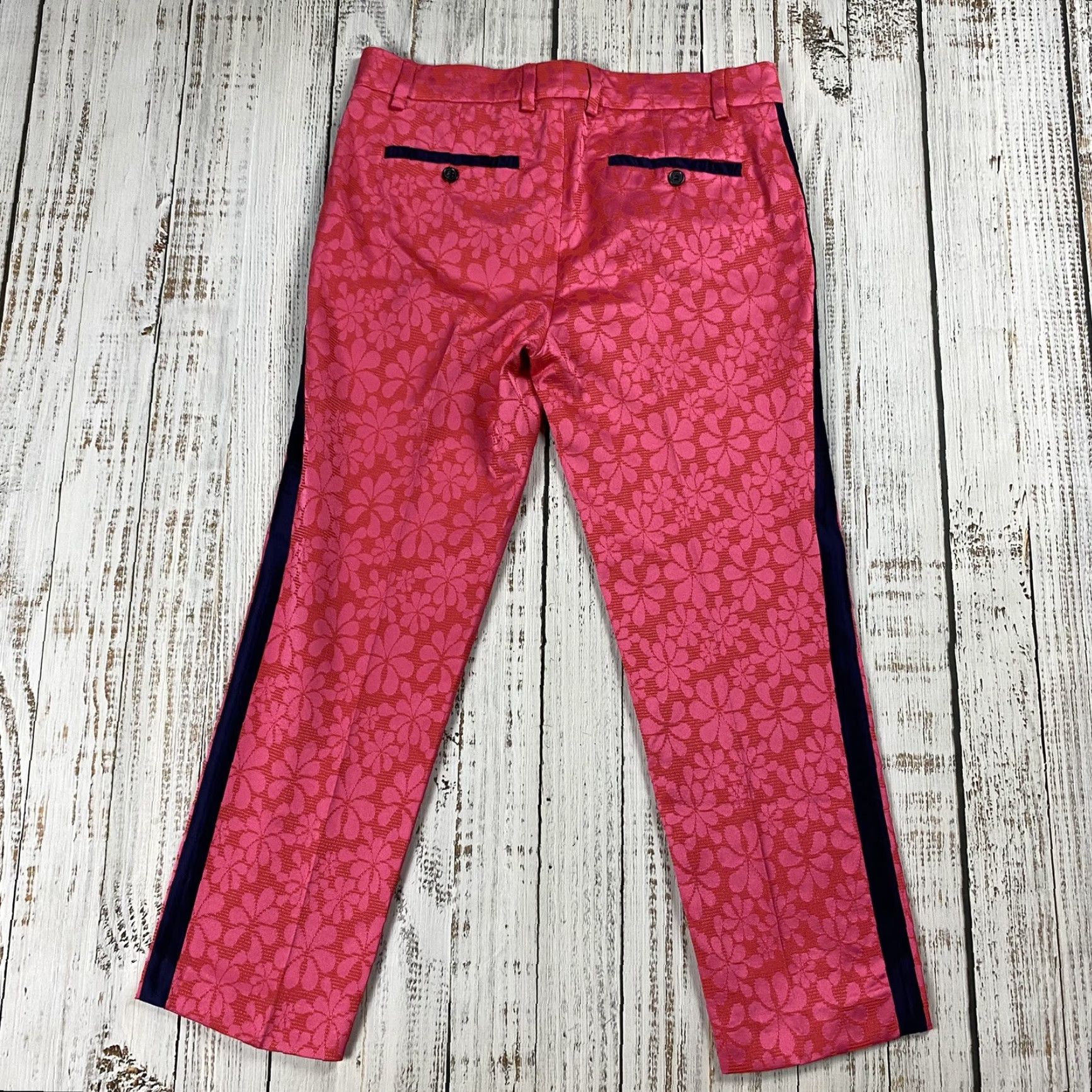 Mr Turk MR TURK Adrian Tux Pants 31 Slim Floral Tropical Pink 32x27 Casual Formal Mens Size US 31 - 7 Thumbnail