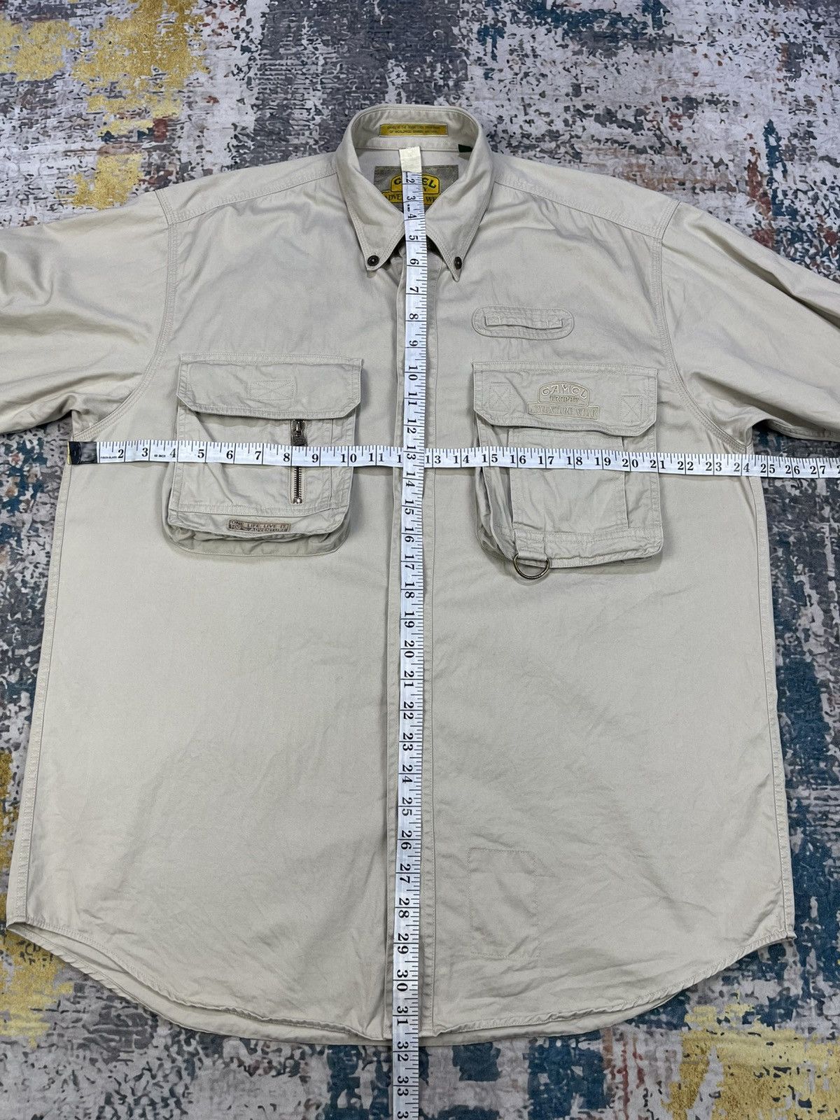 Camel Vtg 90s Camel Trophy Button Down Safari Shirt Size US L / EU 52-54 / 3 - 10 Thumbnail