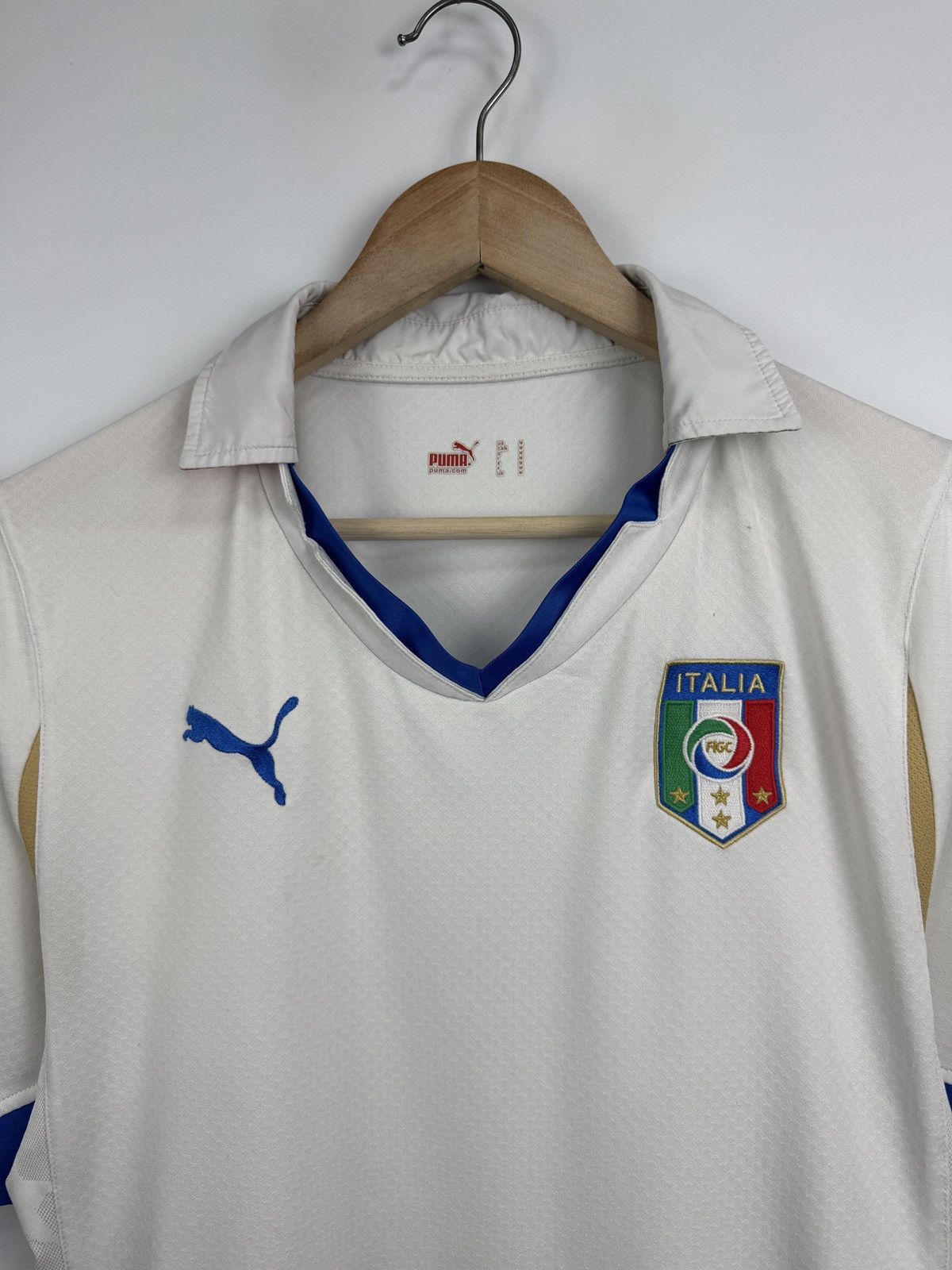 Puma 🇮🇹 Vintage 2010 Puma Italy Soccer Jersey T-Shirt Retro Rare Size US M / EU 48-50 / 2 - 5 Thumbnail
