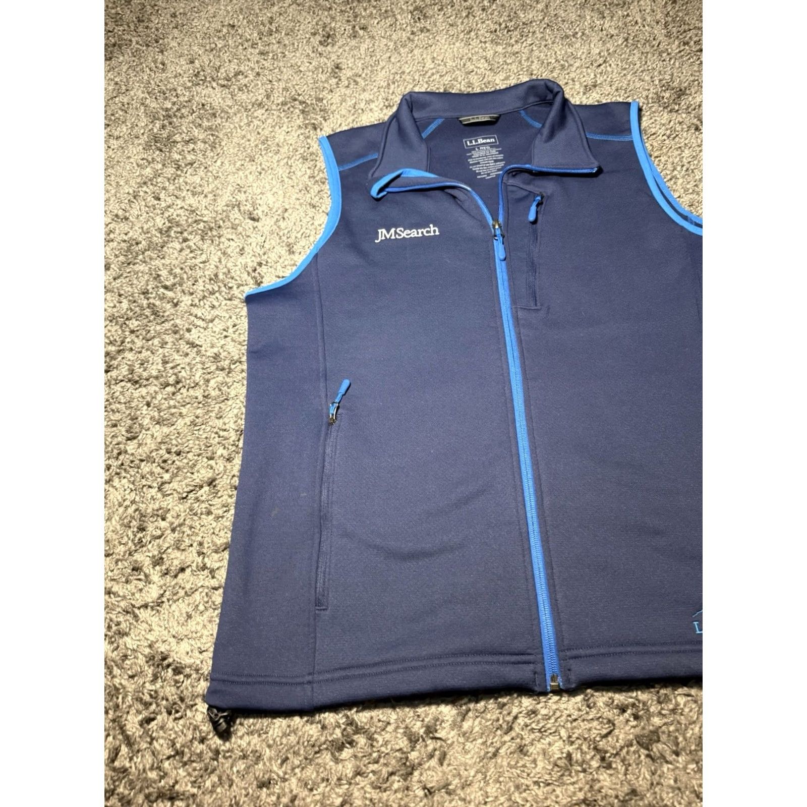 Vintage L.L. Bean Fleece Vest Mens Blue Prostretch Full Zip Outdoor Business Large Vest Popular Outdoor Windbreaker Men L.L. Bean Mens Regular Size L MH Size US L / EU 52-54 / 3 - 3 Thumbnail
